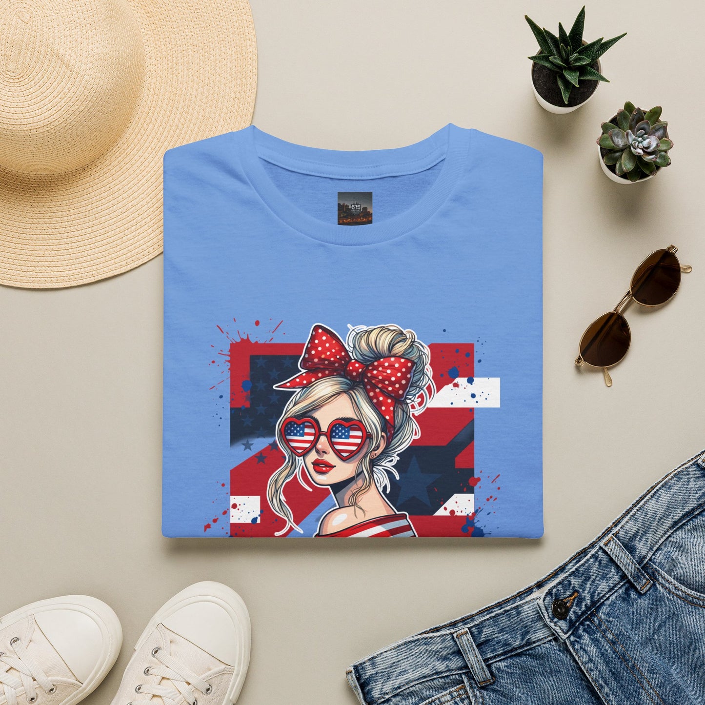#250 All American Girl Patriotic T-Shirt