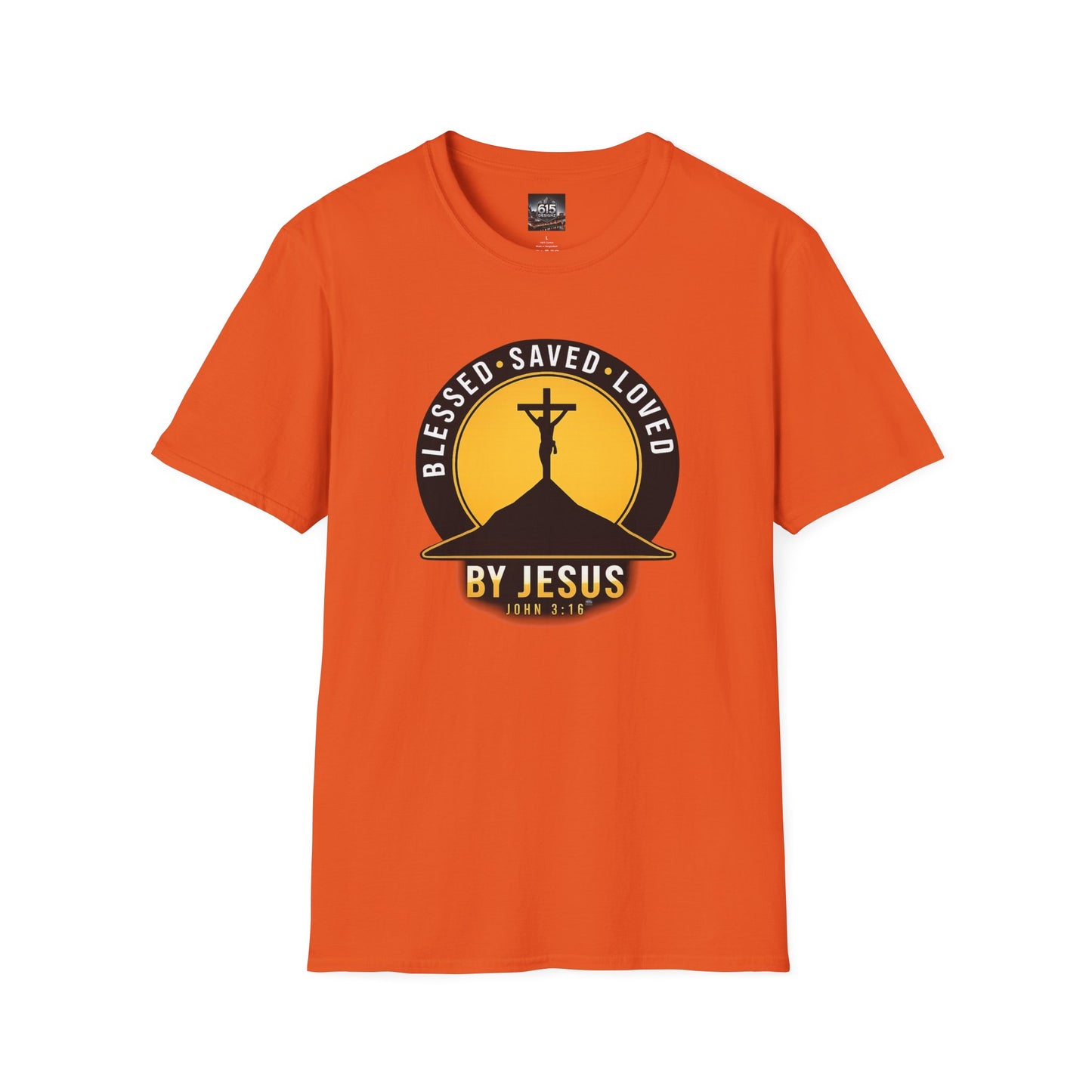 Blessed • Saved • Loved by Jesus T-Shirt — Christian Faith Tee