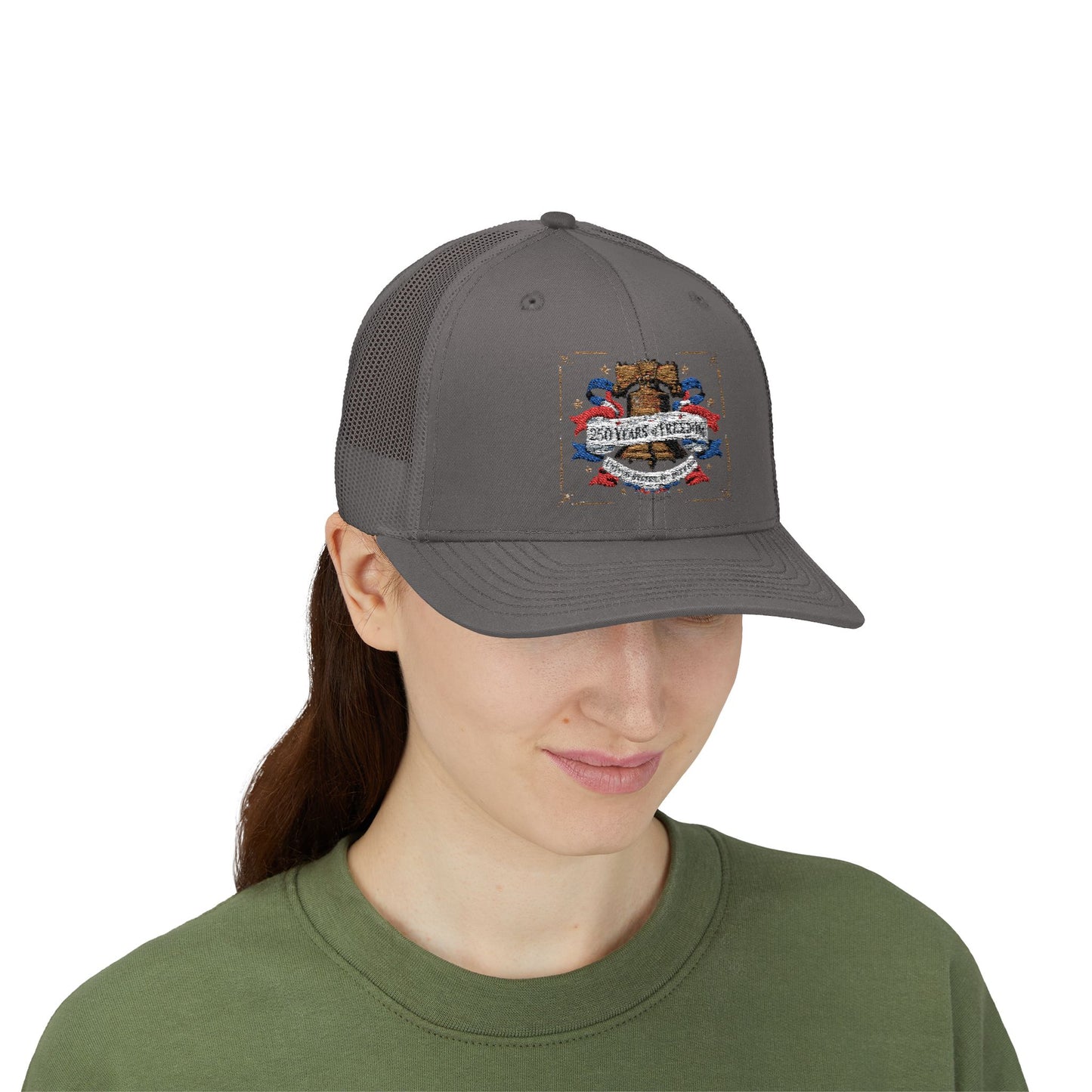 #250 250 Years of Freedom Liberty Bell Snapback Trucker Cap