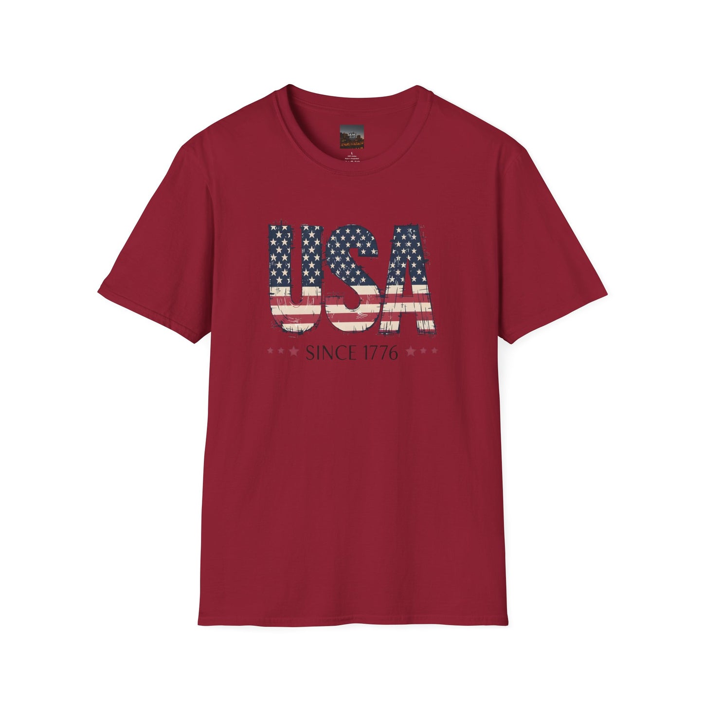 #250 USA Flag "USA Since 1776" Patriotic T-Shirt