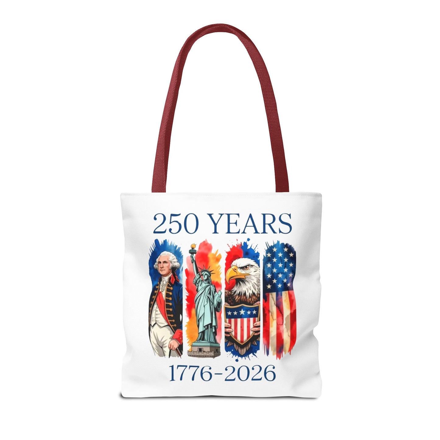 #250 250 Years American History Celebration 1776–2026 Patriotic Tote Bag