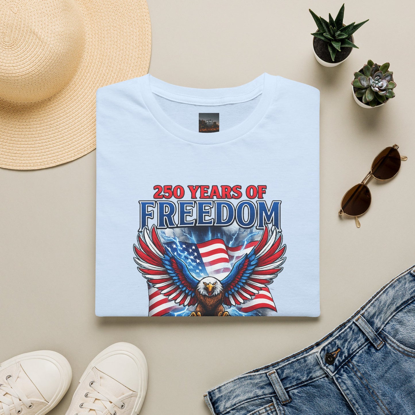 #250 250 Years of Freedom 1776–2026 Eagle T-Shirt