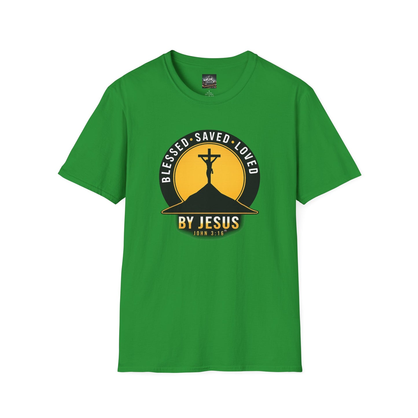 Blessed • Saved • Loved by Jesus T-Shirt — Christian Faith Tee