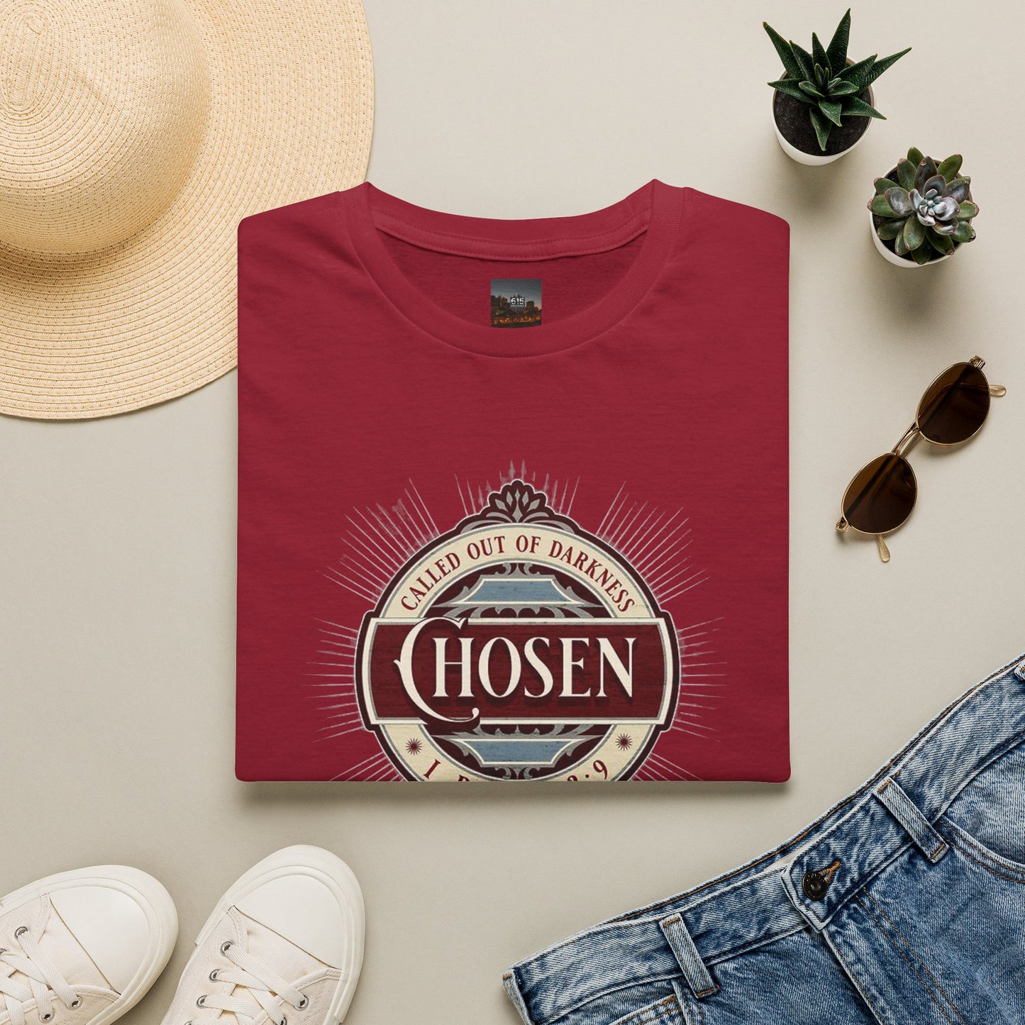 Chosen Graphic T-Shirt — "Called Out of Darkness" Faith Tee