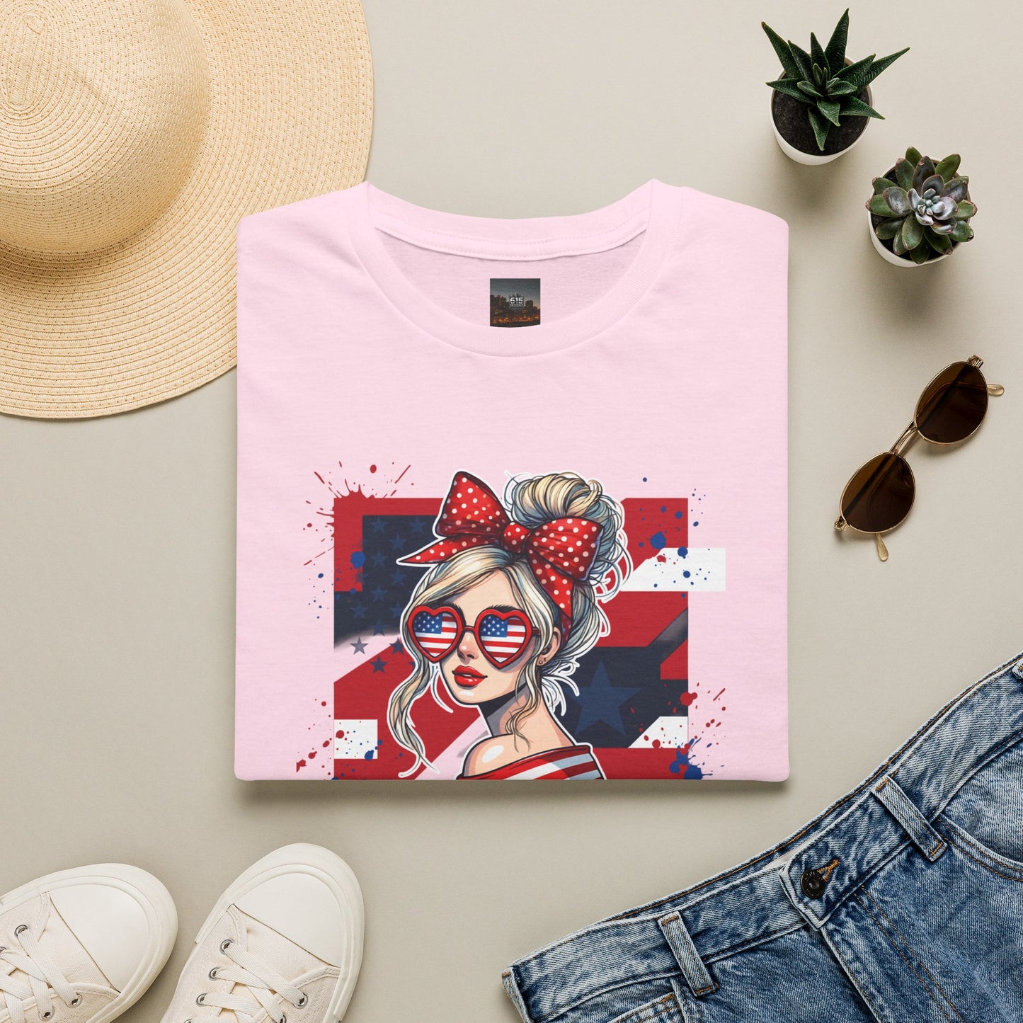 #250 All American Girl Patriotic T-Shirt