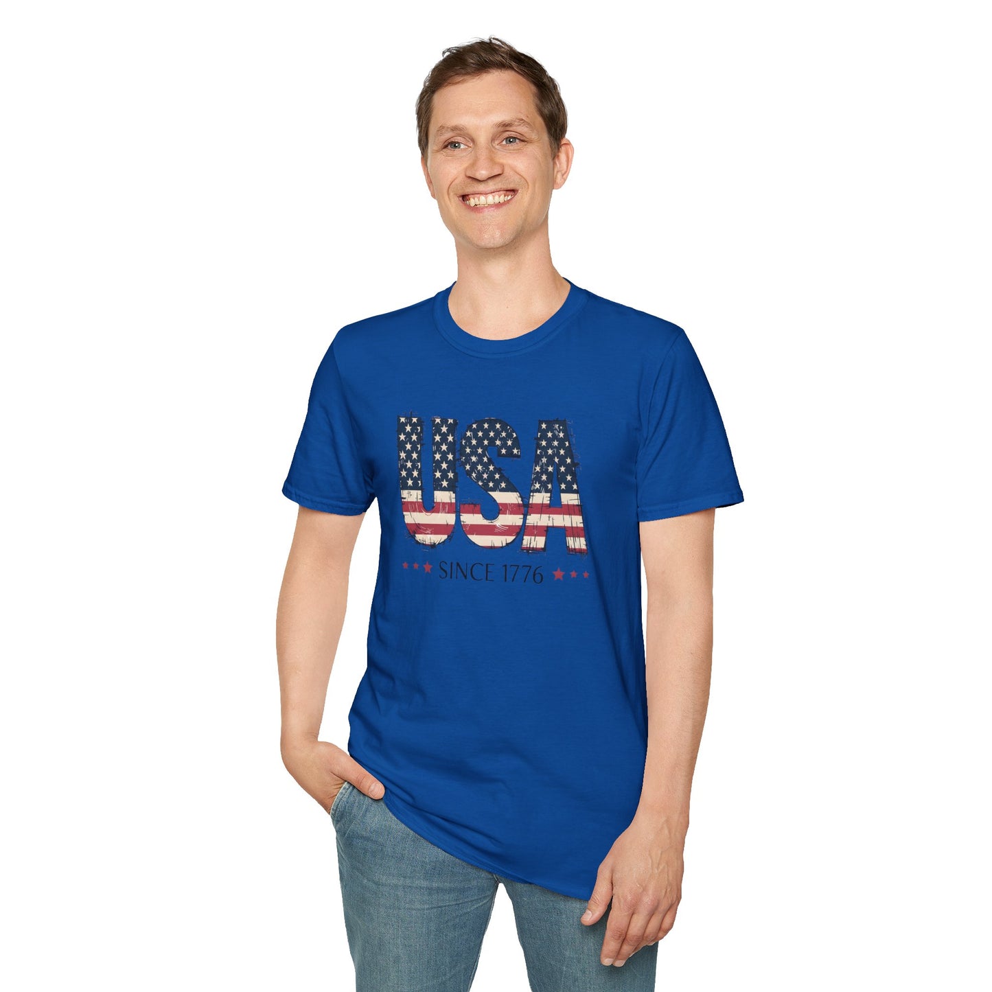 #250 USA Flag "USA Since 1776" Patriotic T-Shirt