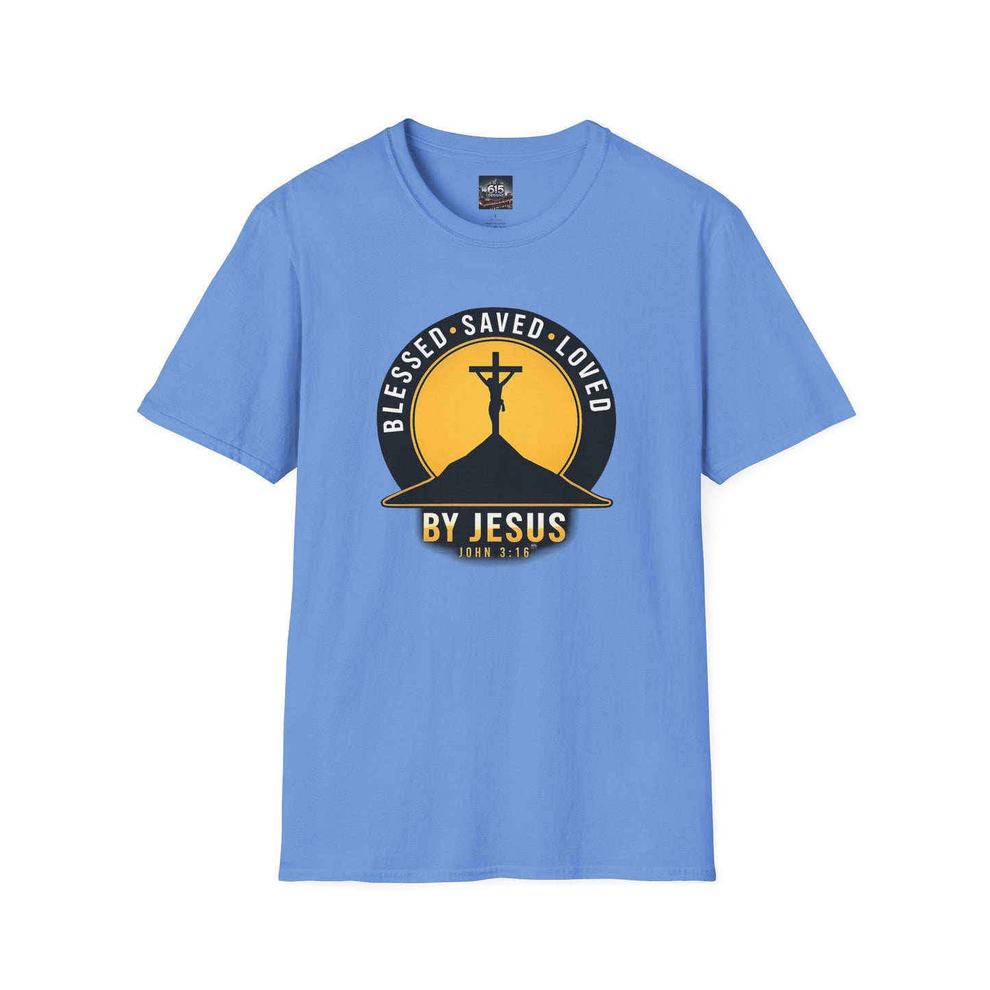 Blessed • Saved • Loved by Jesus T-Shirt — Christian Faith Tee
