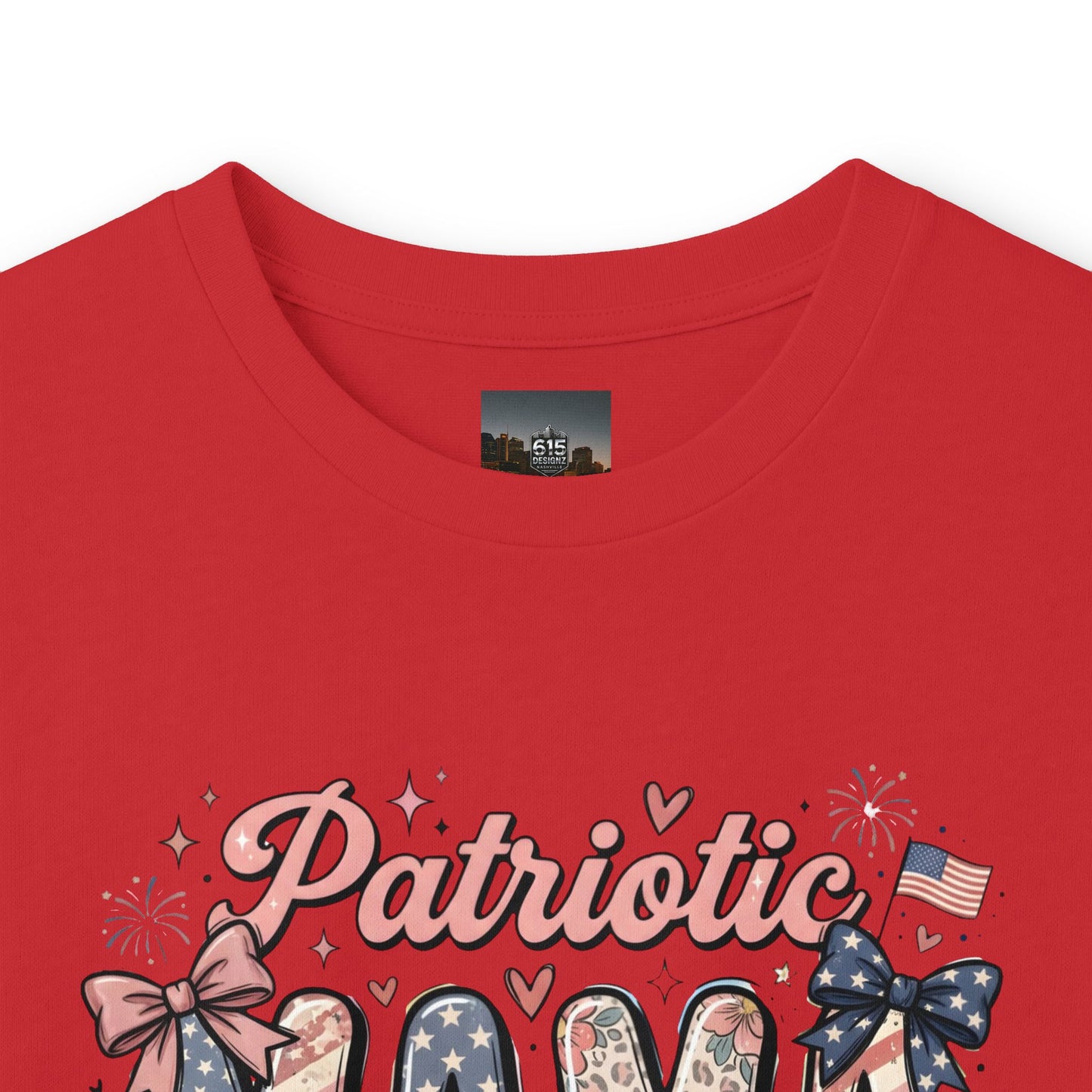 #250 Patriotic Mama 1776–2026 American Flag Long Sleeve Tee
