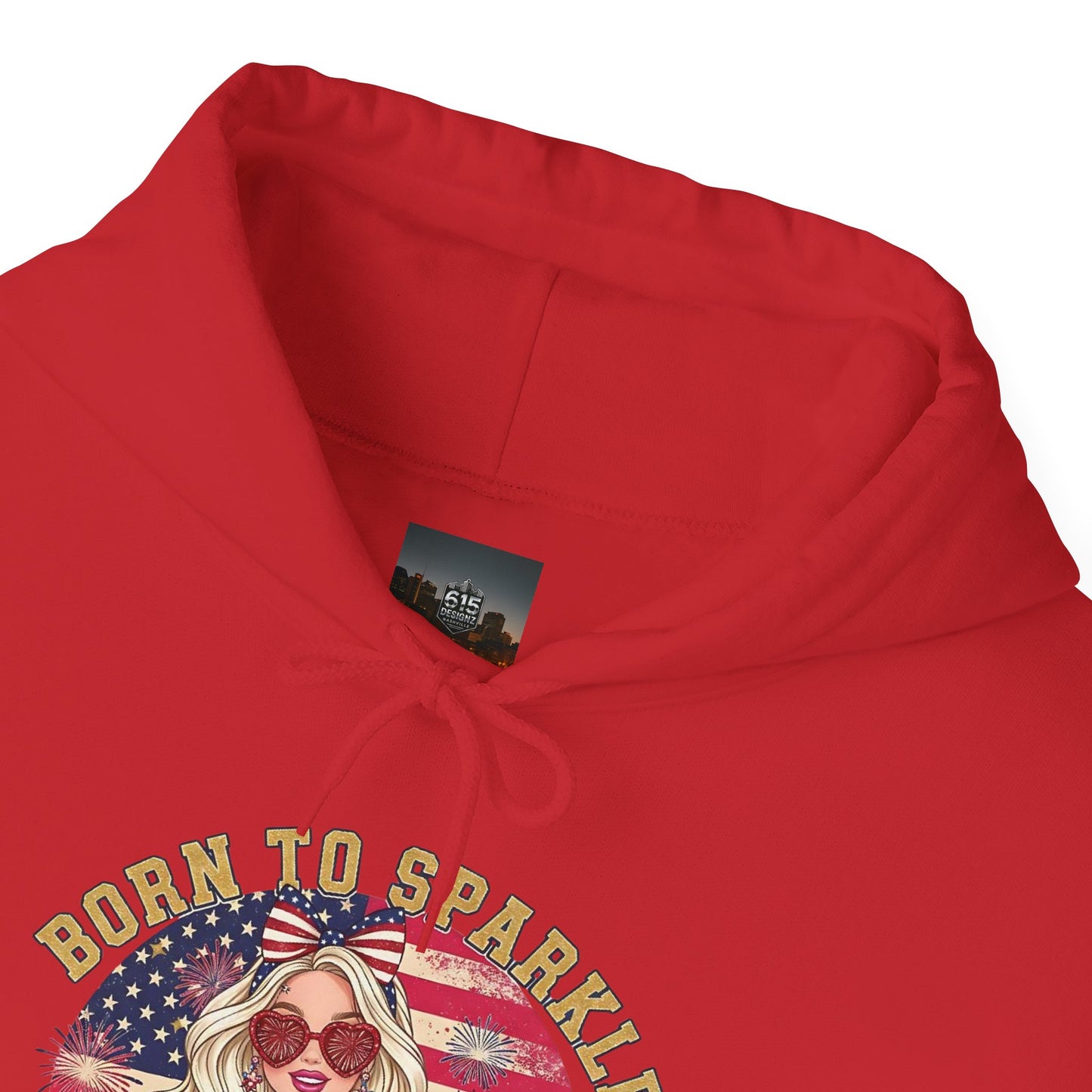 #250 "Born to Sparkle Since 1776" Patriotic Hoodie