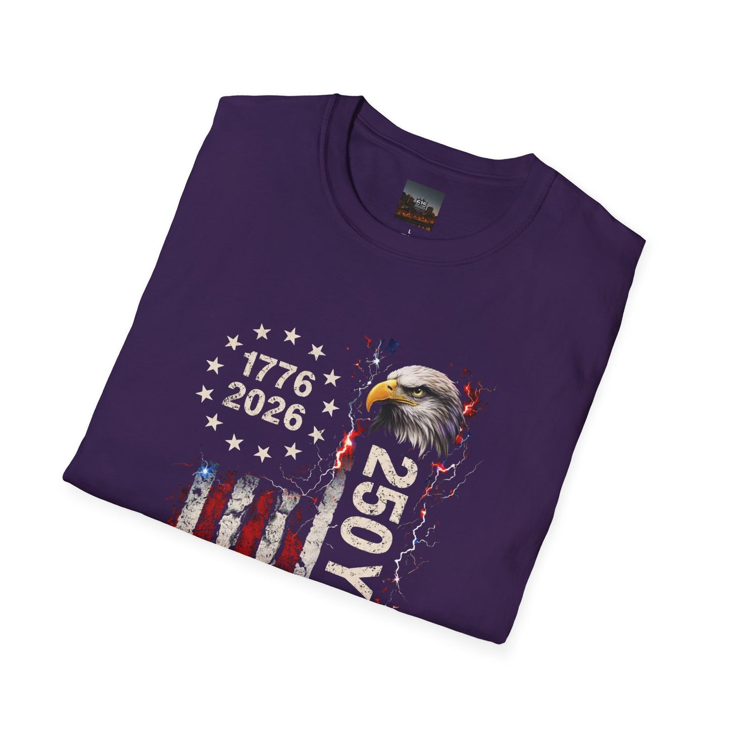 #250 1776-2026 250 Years USA Bicentennial Eagle T-Shirt