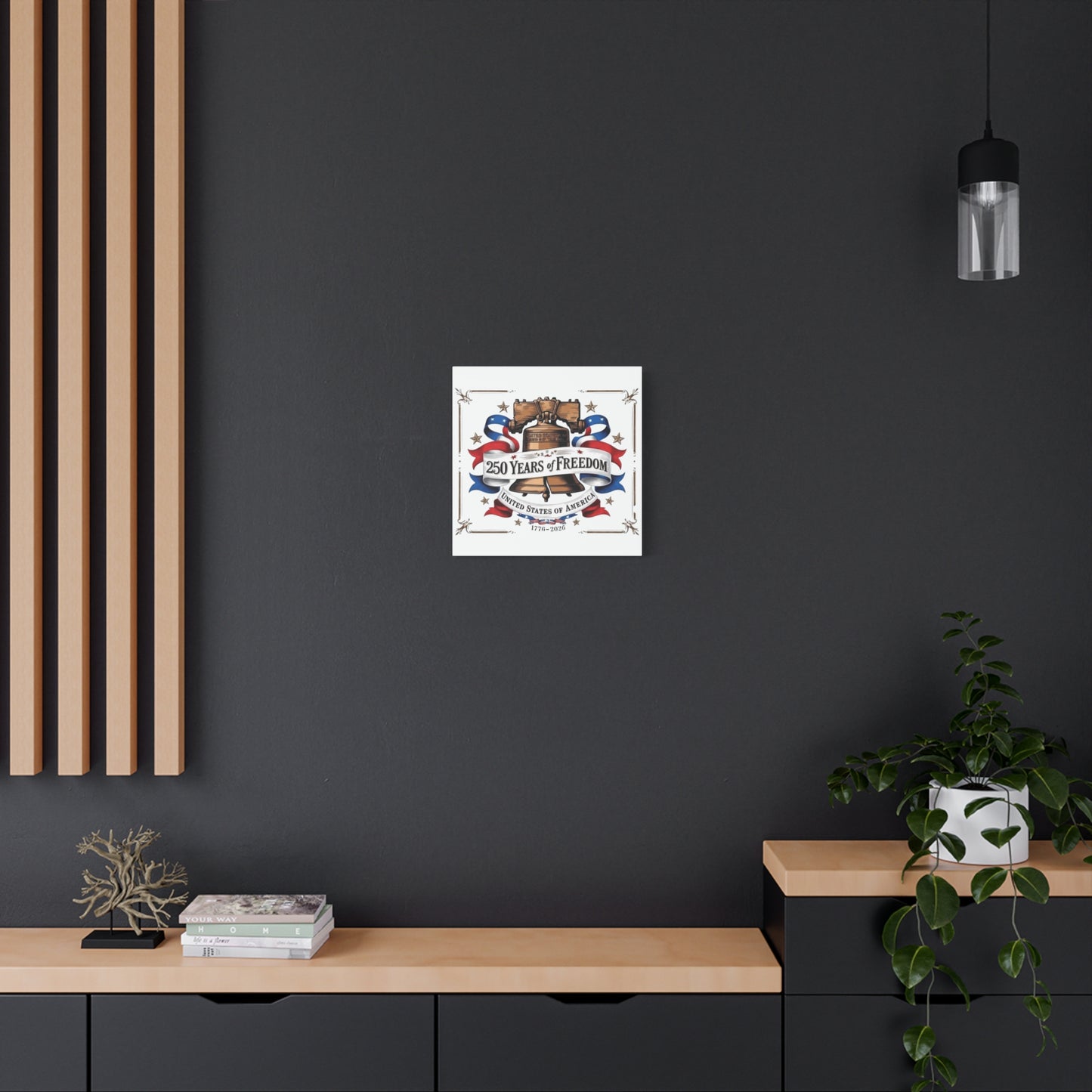 #250 250 Years of Freedom Liberty Bell Matte Canvas Wall Art