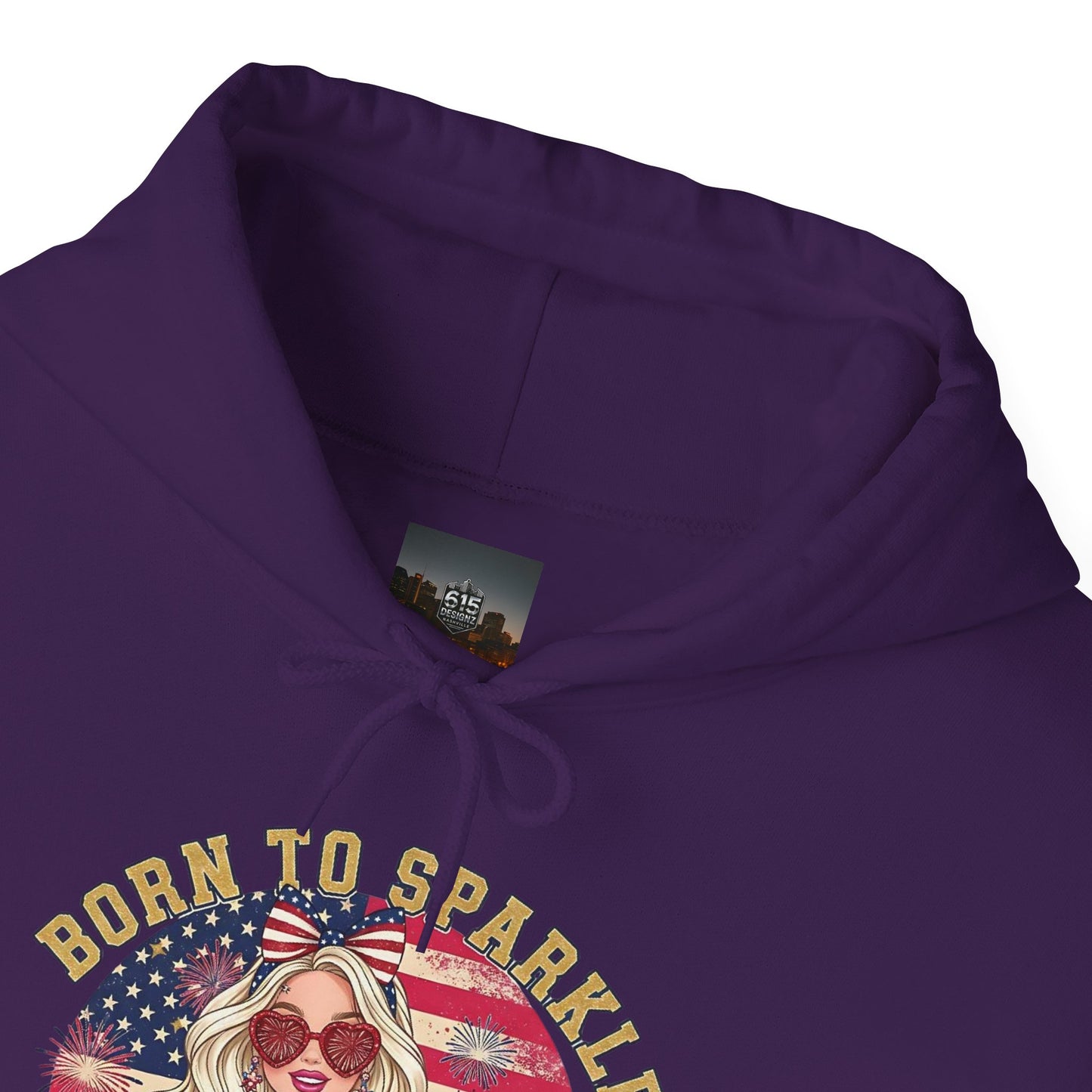 #250 "Born to Sparkle Since 1776" Patriotic Hoodie