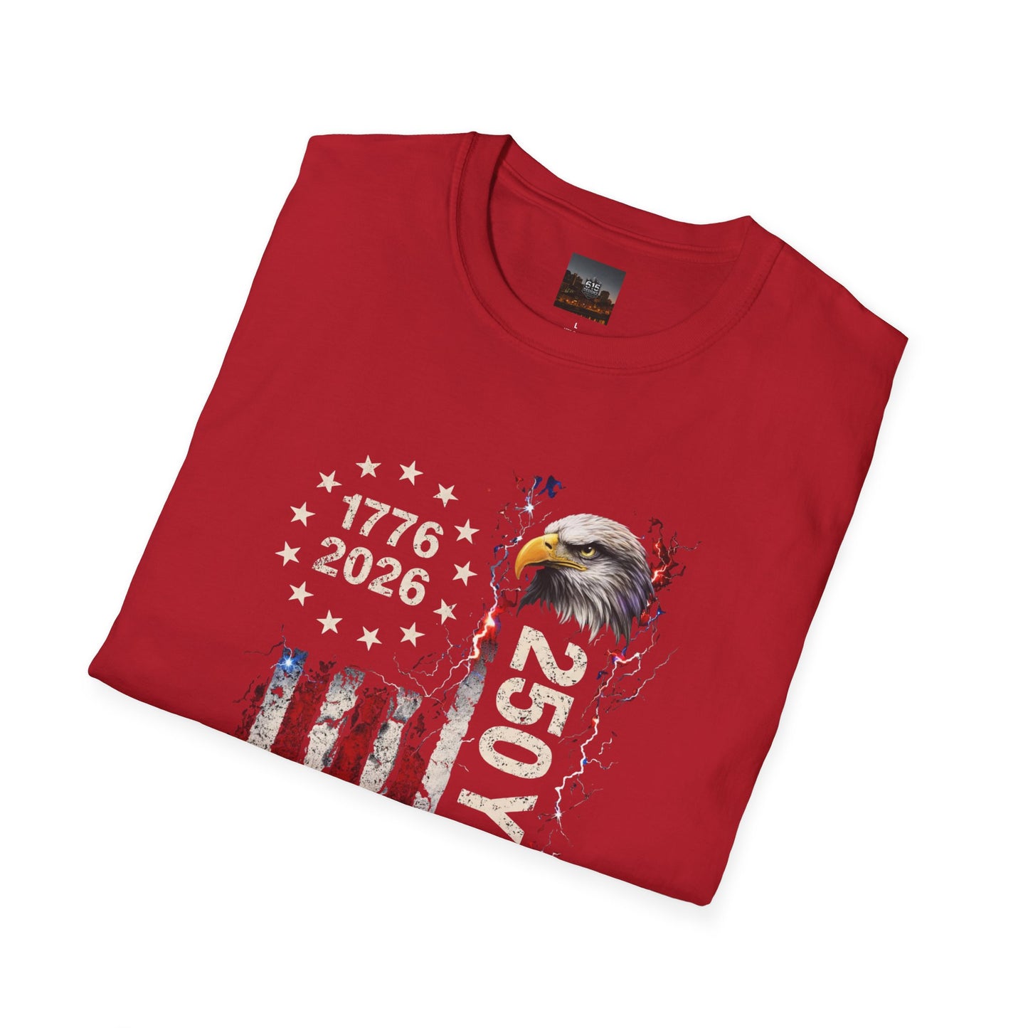 #250 1776-2026 250 Years USA Bicentennial Eagle T-Shirt