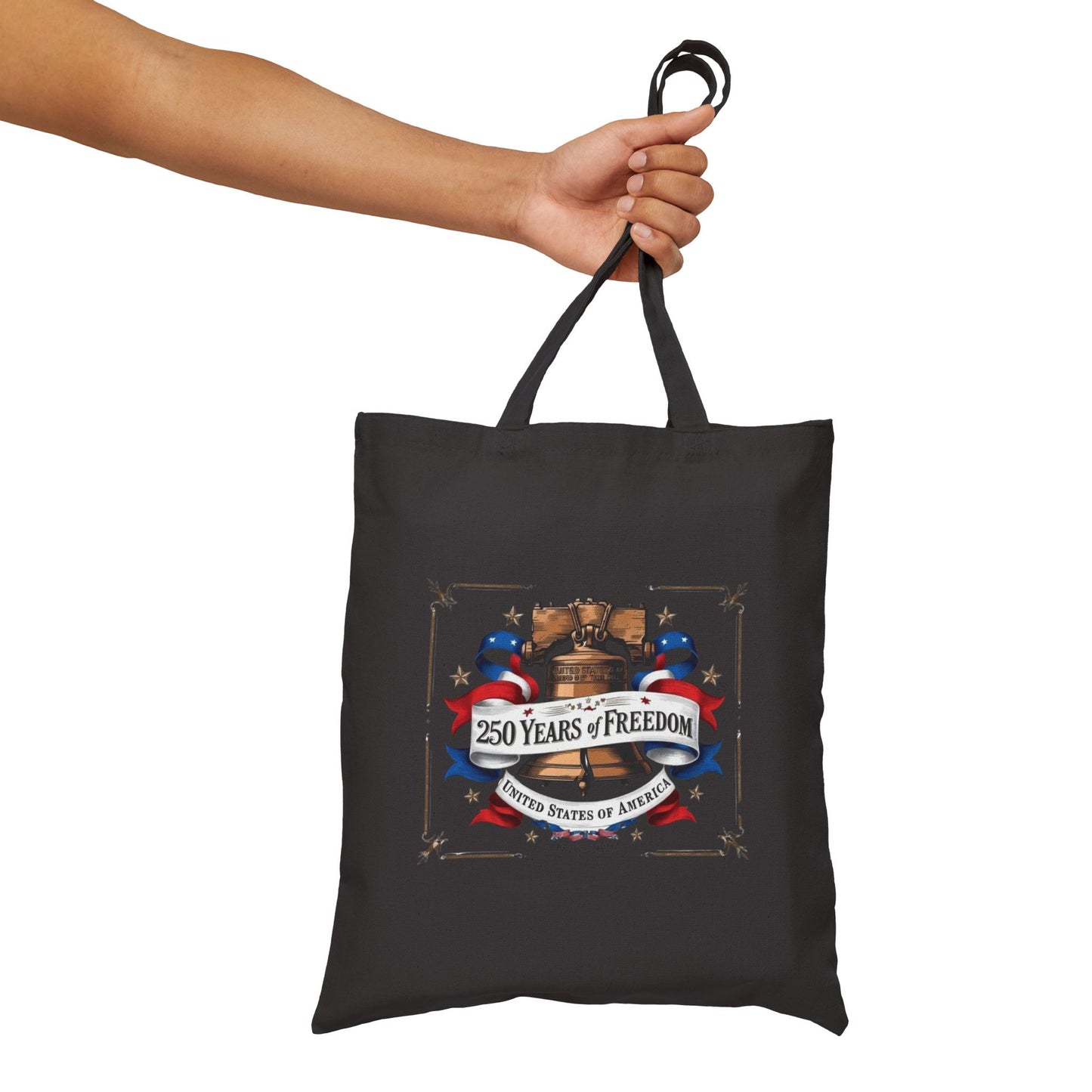 #250 250 Years of Freedom Liberty Bell Canvas Tote