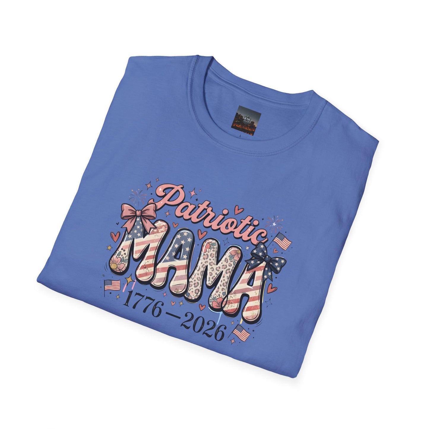 #250 Patriotic Mama 1776–2026 American Flag T-Shirt