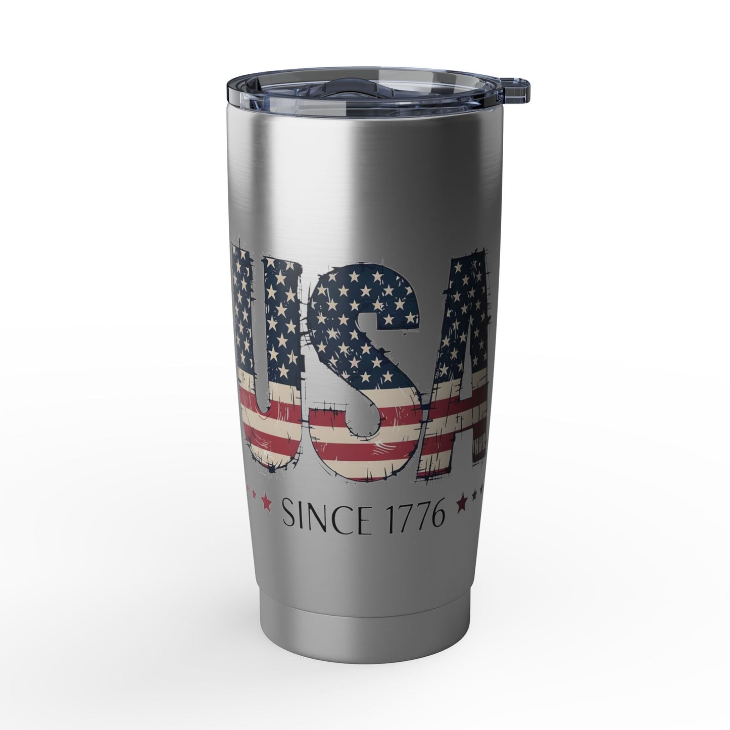 #250 USA Flag "USA Since 1776" Patriotic Vagabond 20oz Tumbler Stainless Travel Cup