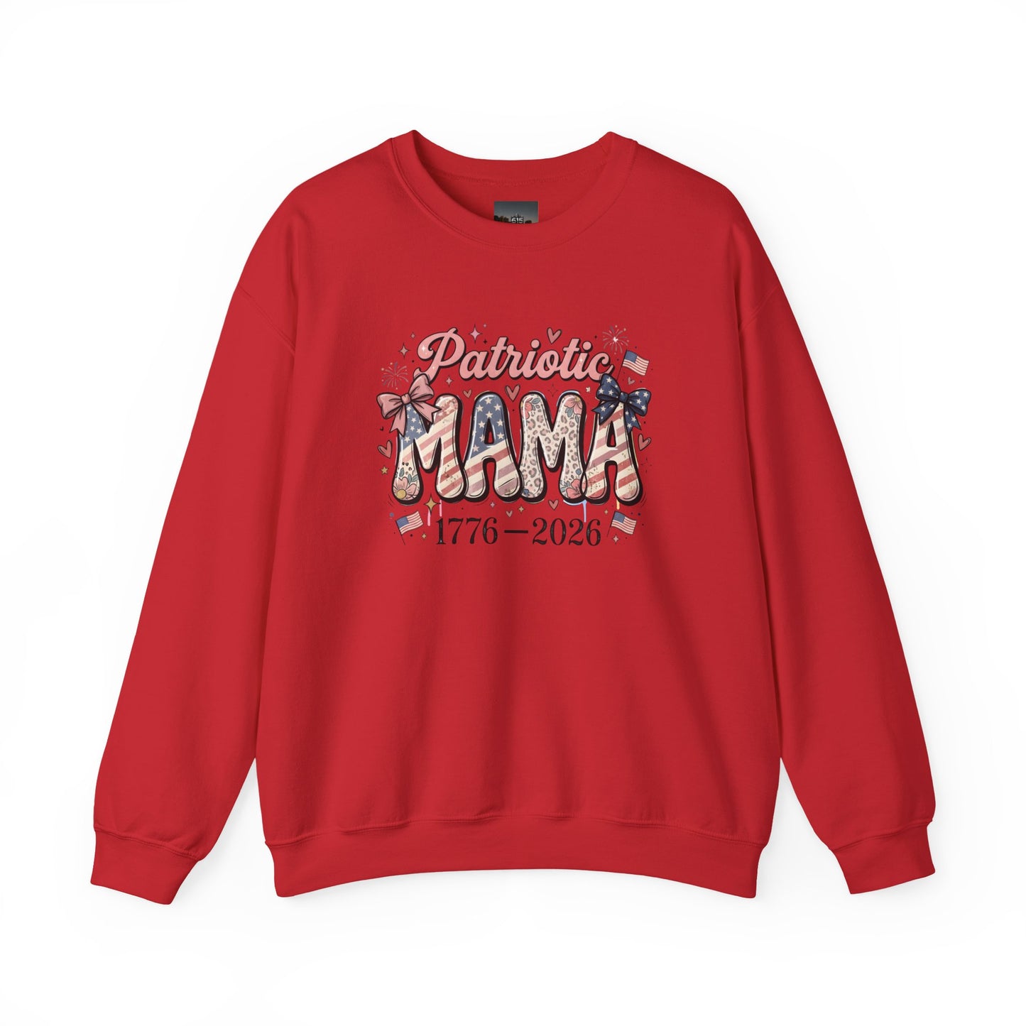 #250 Patriotic Mama 1776–2026 American Flag Sweatshirt