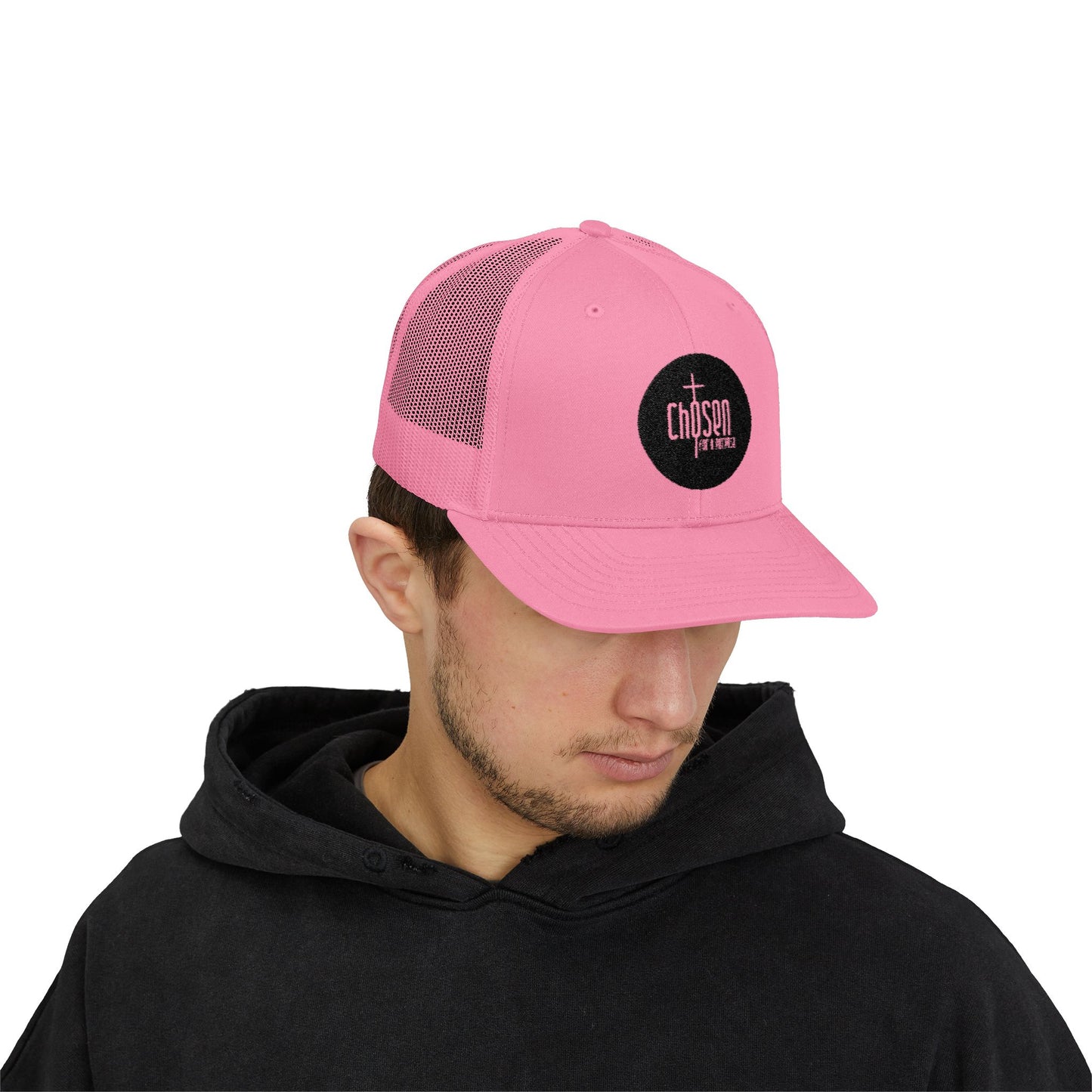 Chosen for a Purpose Trucker Cap — Embroidered Christian Snapback Hat