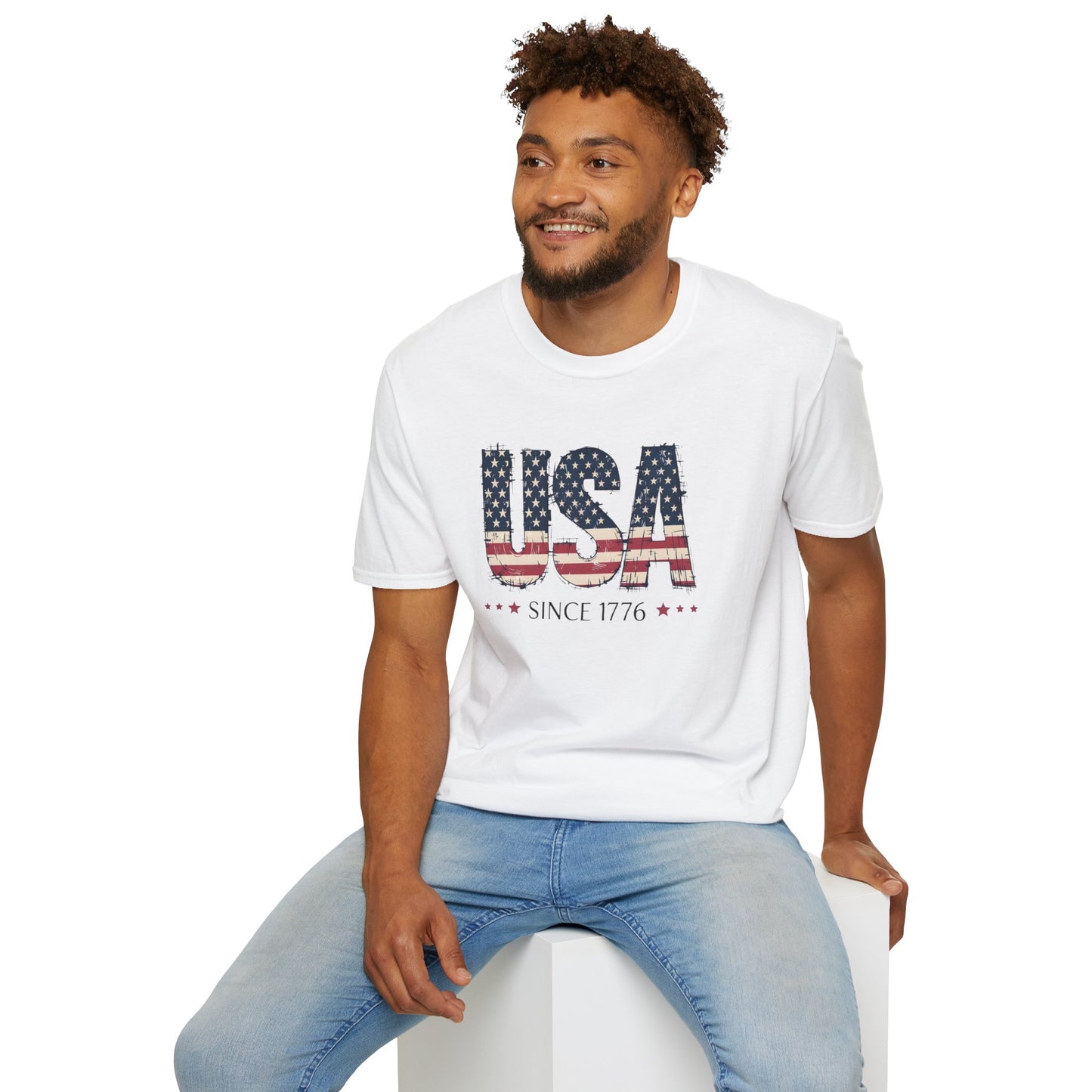 #250 USA Flag "USA Since 1776" Patriotic T-Shirt