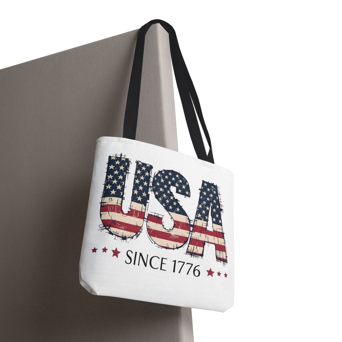 #250 USA Flag "USA Since 1776" Patriotic Tote Bag