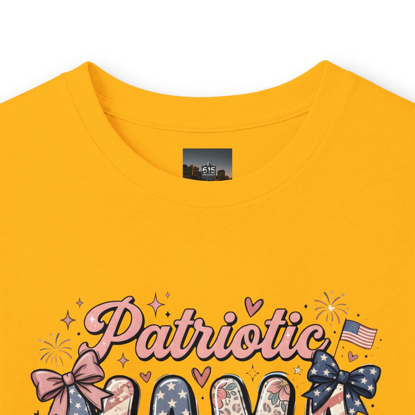 #250 Patriotic Mama 1776–2026 American Flag Long Sleeve Tee