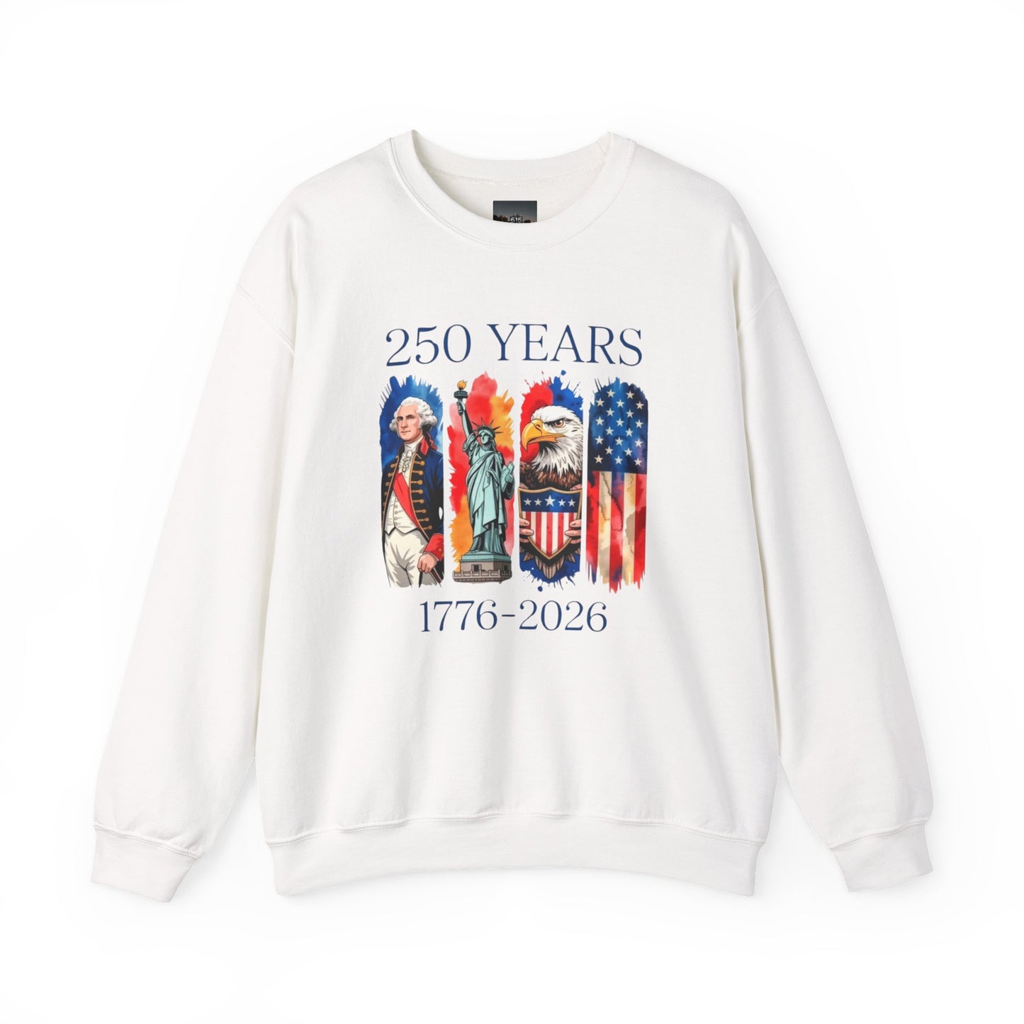 #250 250 Years American History Celebration 1776–2026 Patriotic Crewneck Sweatshirt