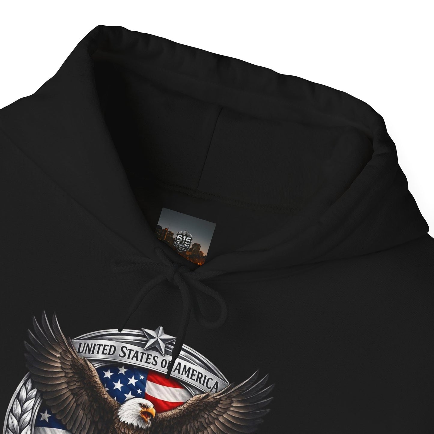 #250 Patriotic Bald Eagle 250 United States Emblem Hoodie