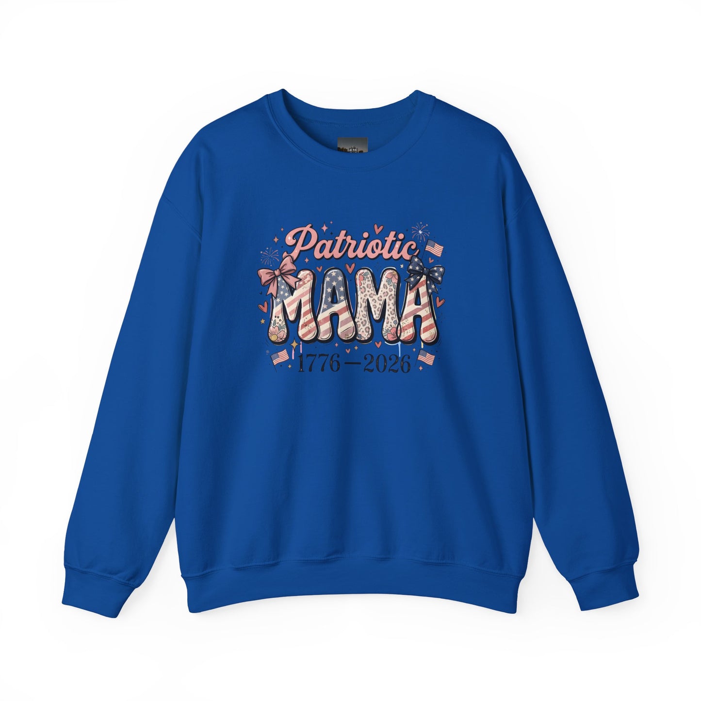 #250 Patriotic Mama 1776–2026 American Flag Sweatshirt