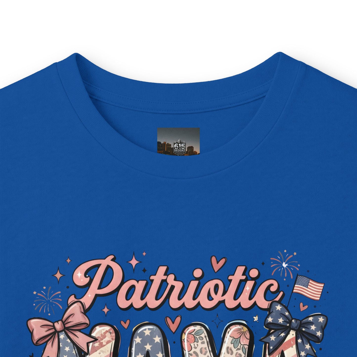#250 Patriotic Mama 1776–2026 American Flag Long Sleeve Tee