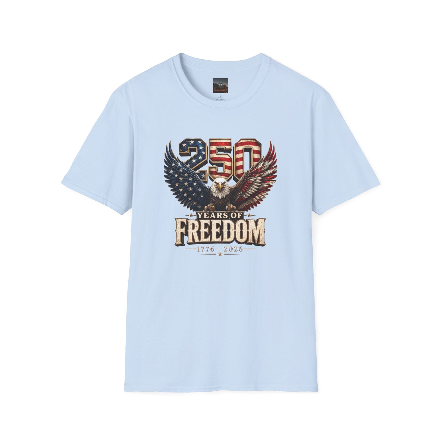 #250 250 Years of Freedom Eagle Patriotic American Flag Anniversary (1776–2026) T-Shirt