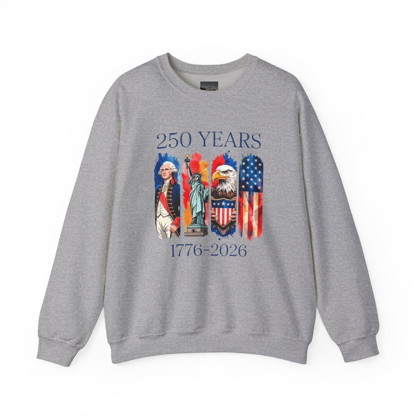 #250 250 Years American History Celebration 1776–2026 Patriotic Crewneck Sweatshirt