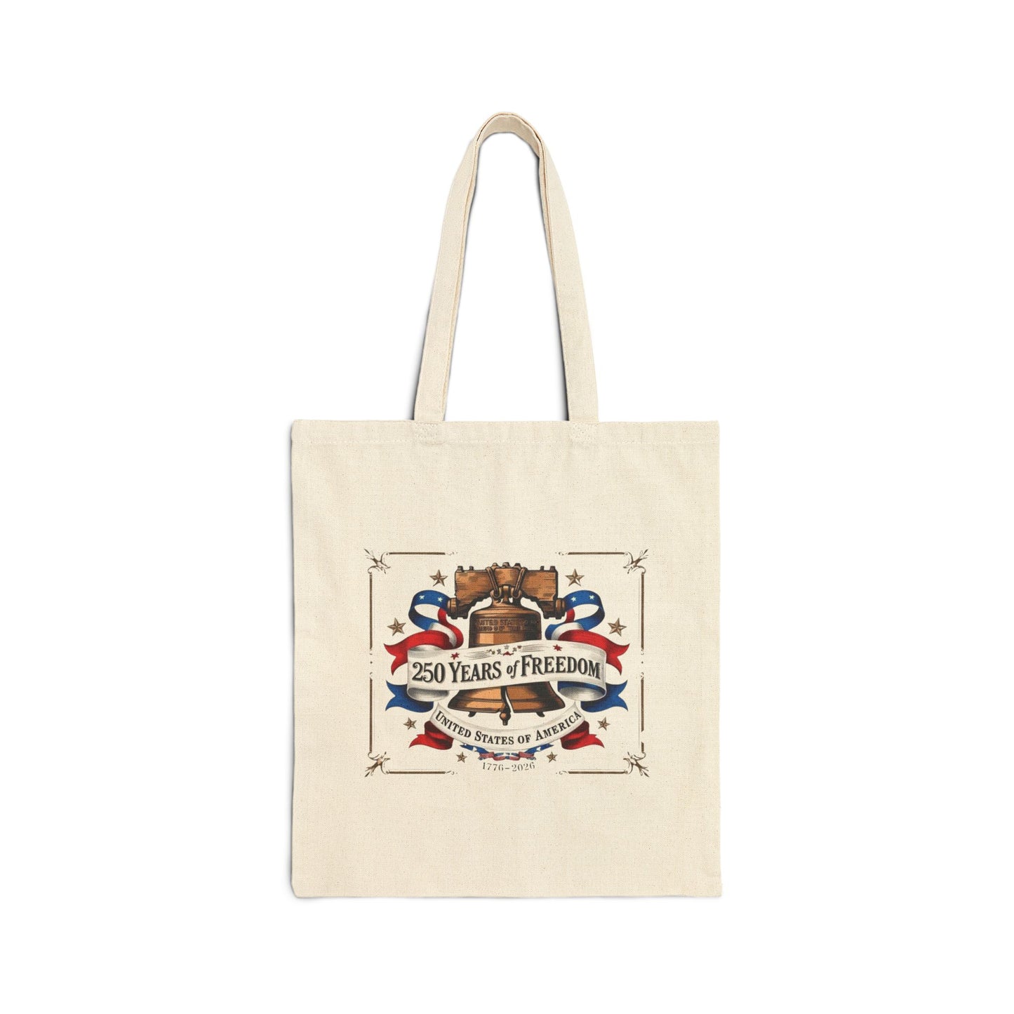 #250 250 Years of Freedom Liberty Bell Canvas Tote