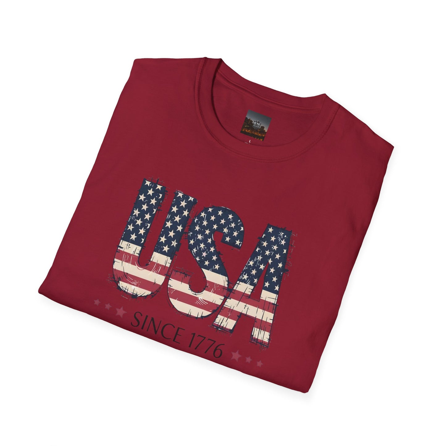 #250 USA Flag "USA Since 1776" Patriotic T-Shirt