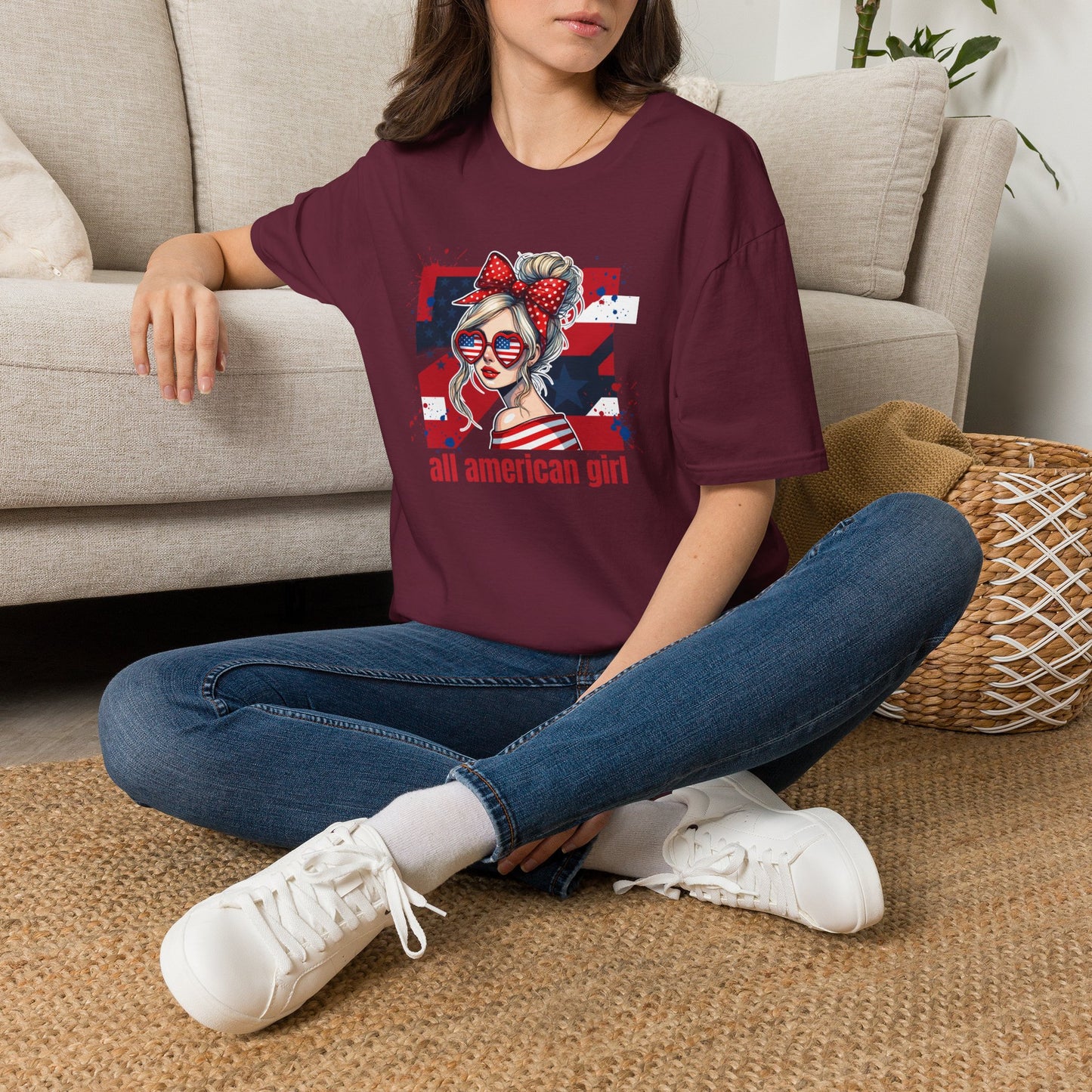 #250 All American Girl Patriotic T-Shirt