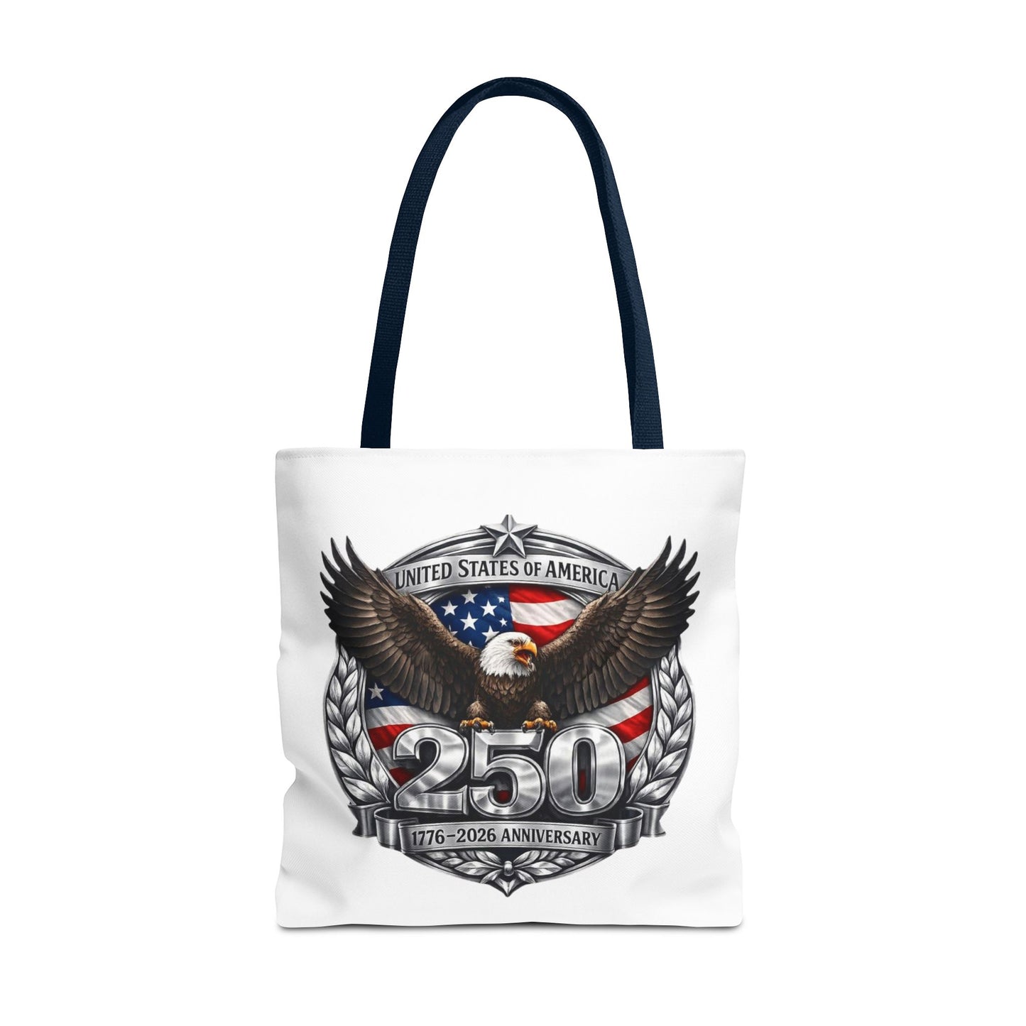 #250 Patriotic Bald Eagle 250 United States Emblem Tote Bag