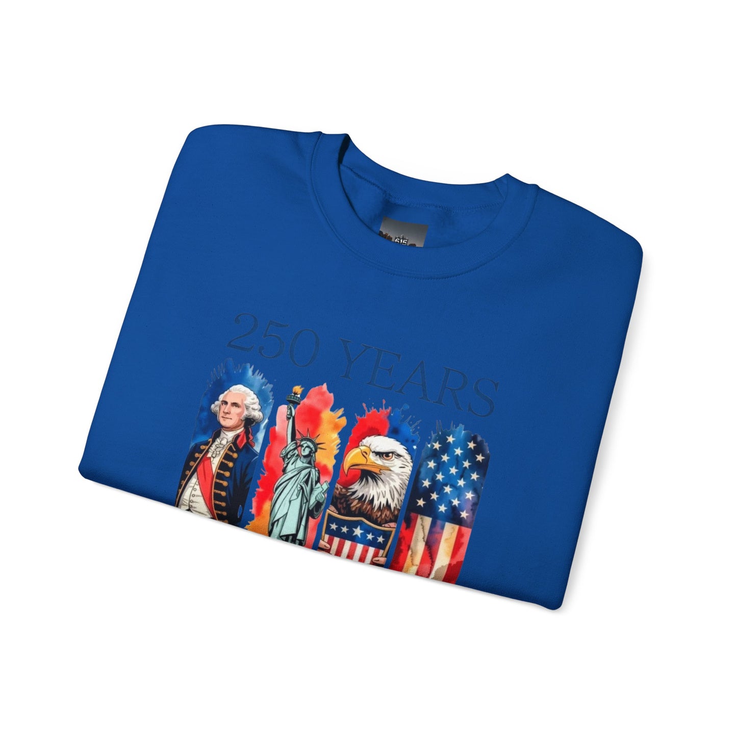 #250 250 Years American History Celebration 1776–2026 Patriotic Crewneck Sweatshirt