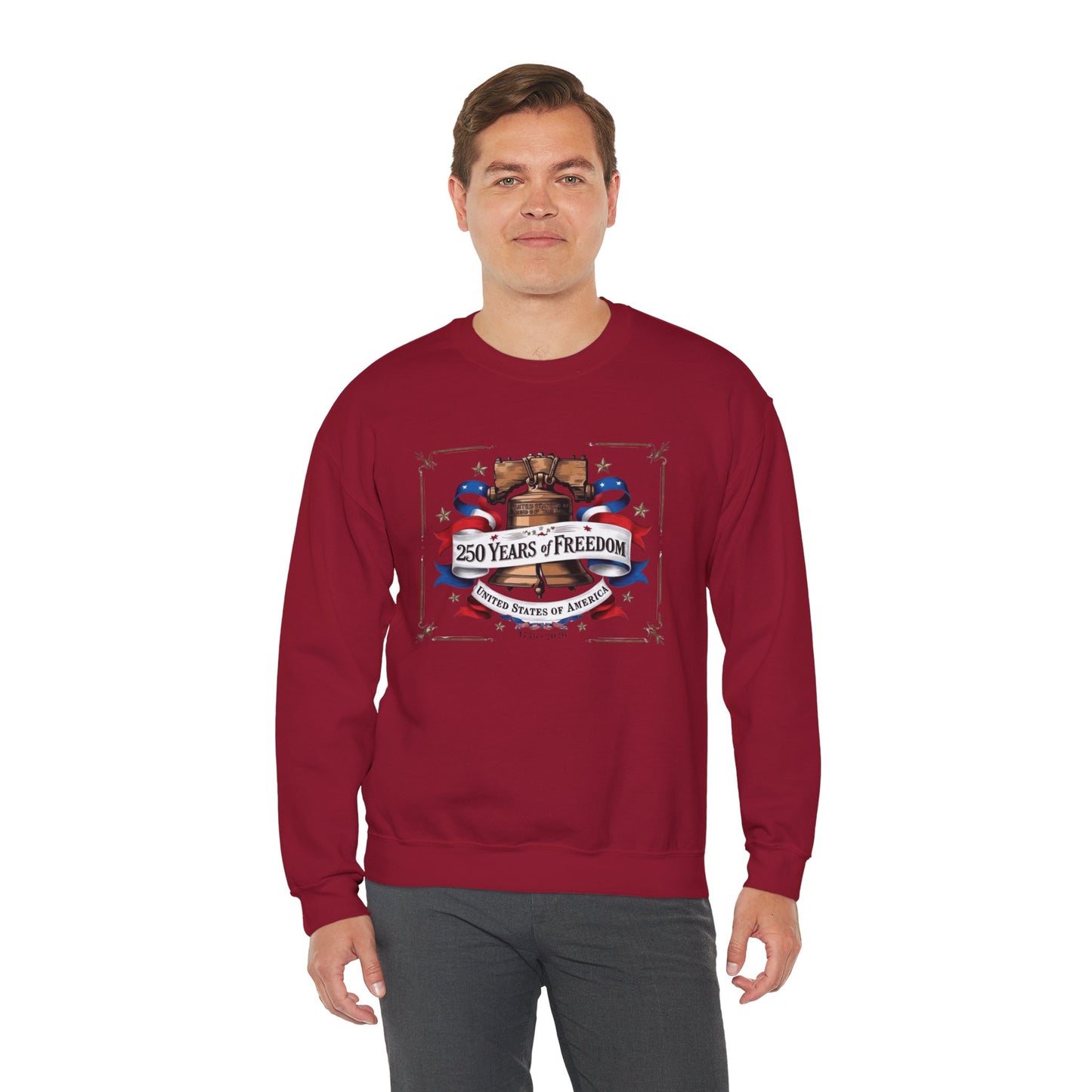 #250 250 Years of Freedom Liberty Bell Crewneck Sweatshirt