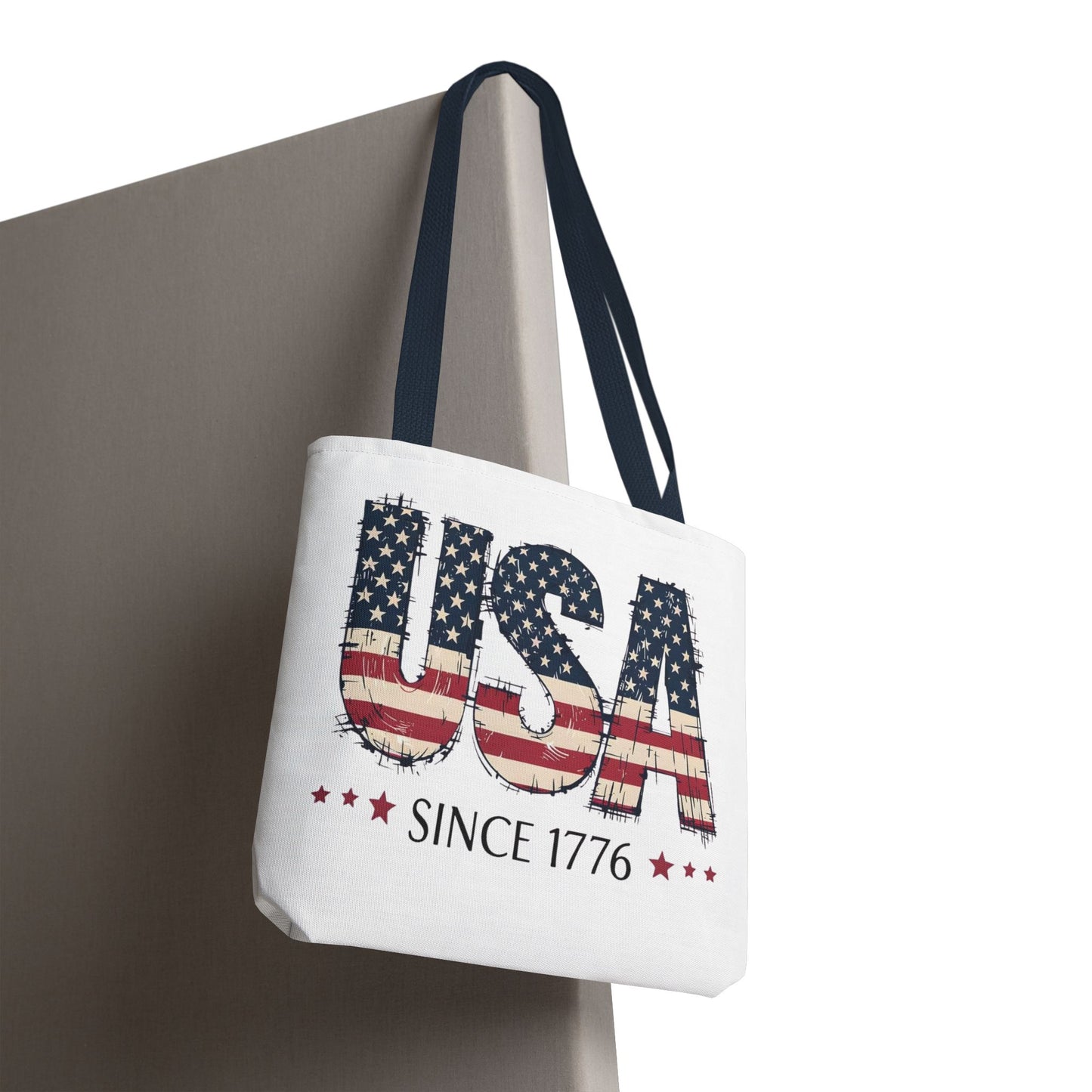 #250 USA Flag "USA Since 1776" Patriotic Tote Bag