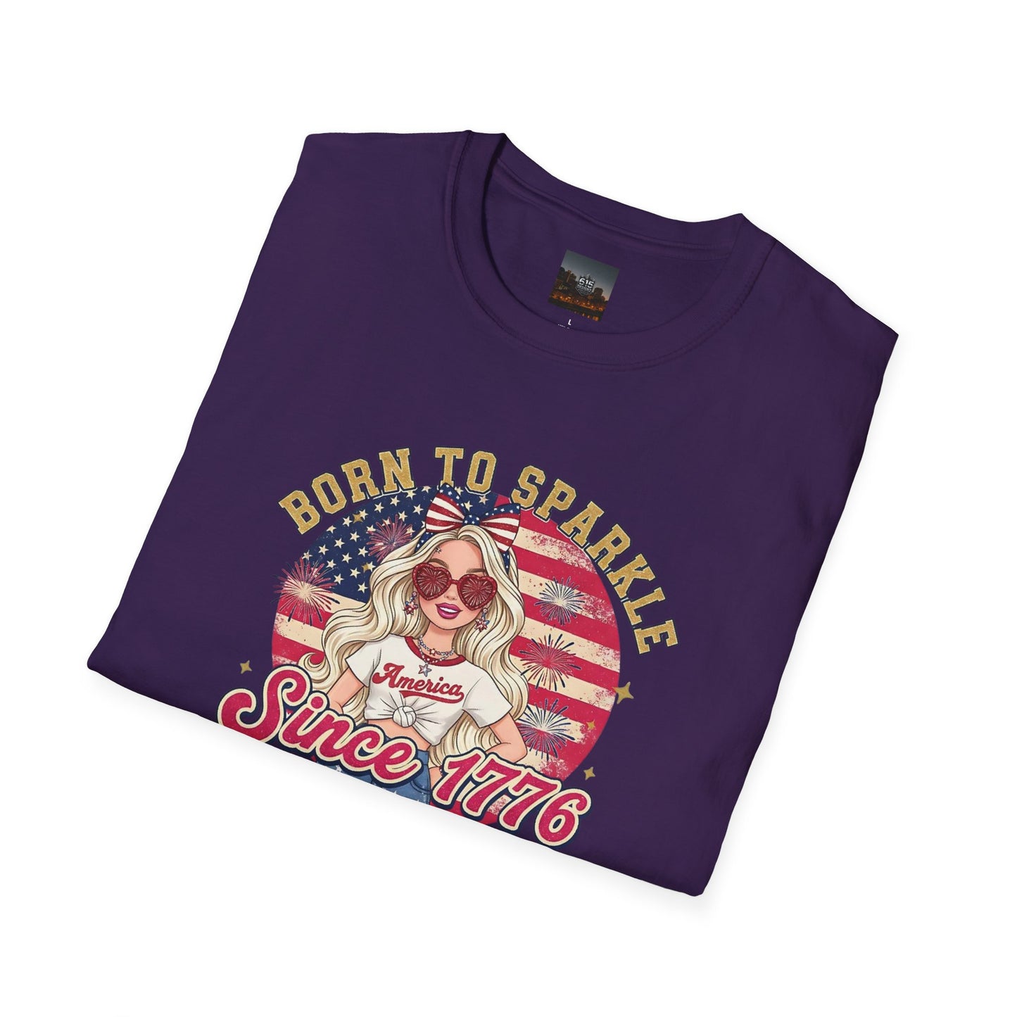 #250 "Born to Sparkle Since 1776" Patriotic T-Shirt