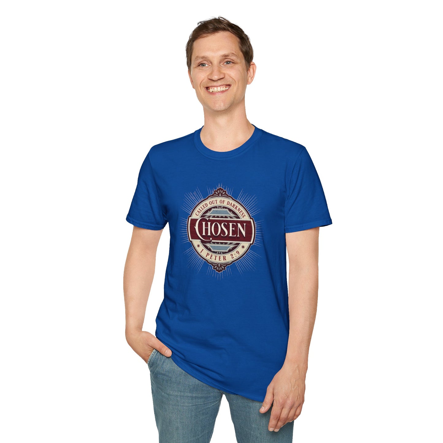 Chosen Graphic T-Shirt — "Called Out of Darkness" Faith Tee