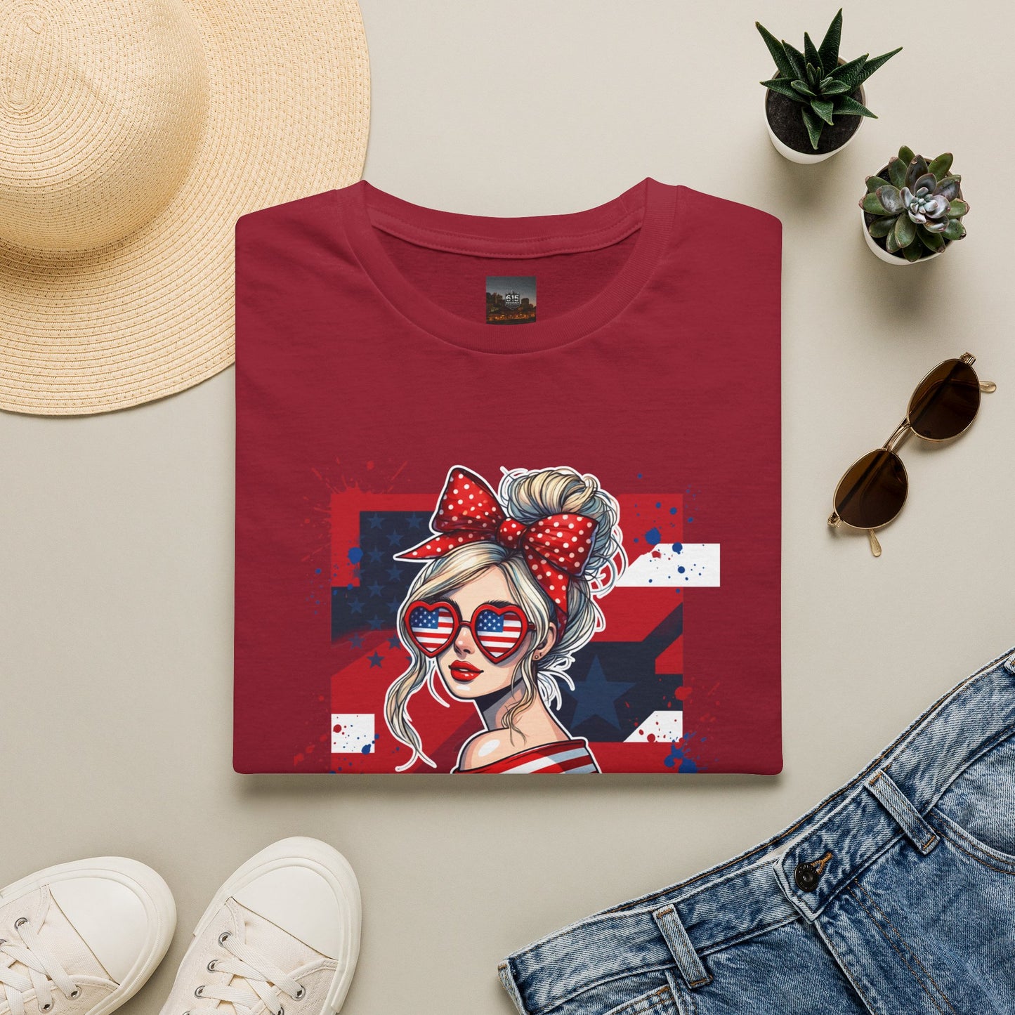 #250 All American Girl Patriotic T-Shirt