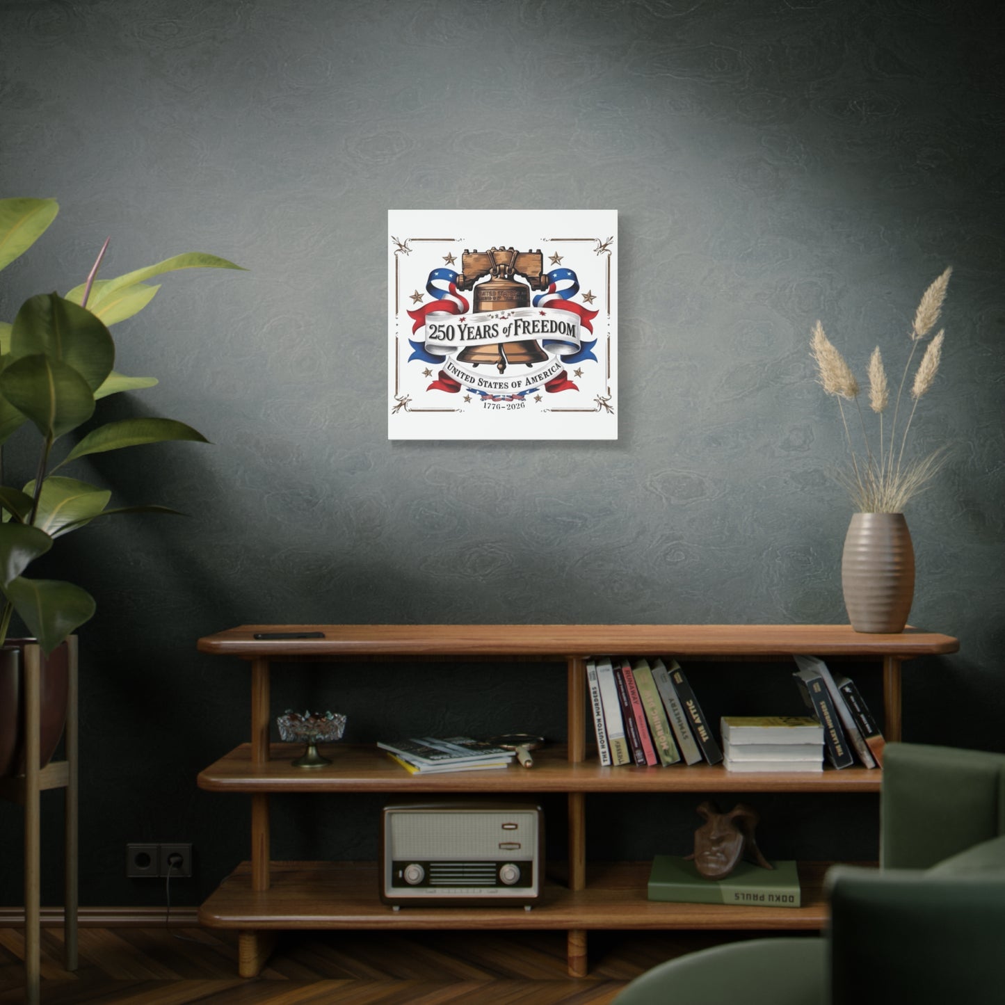 #250 250 Years of Freedom Liberty Bell Matte Canvas Wall Art