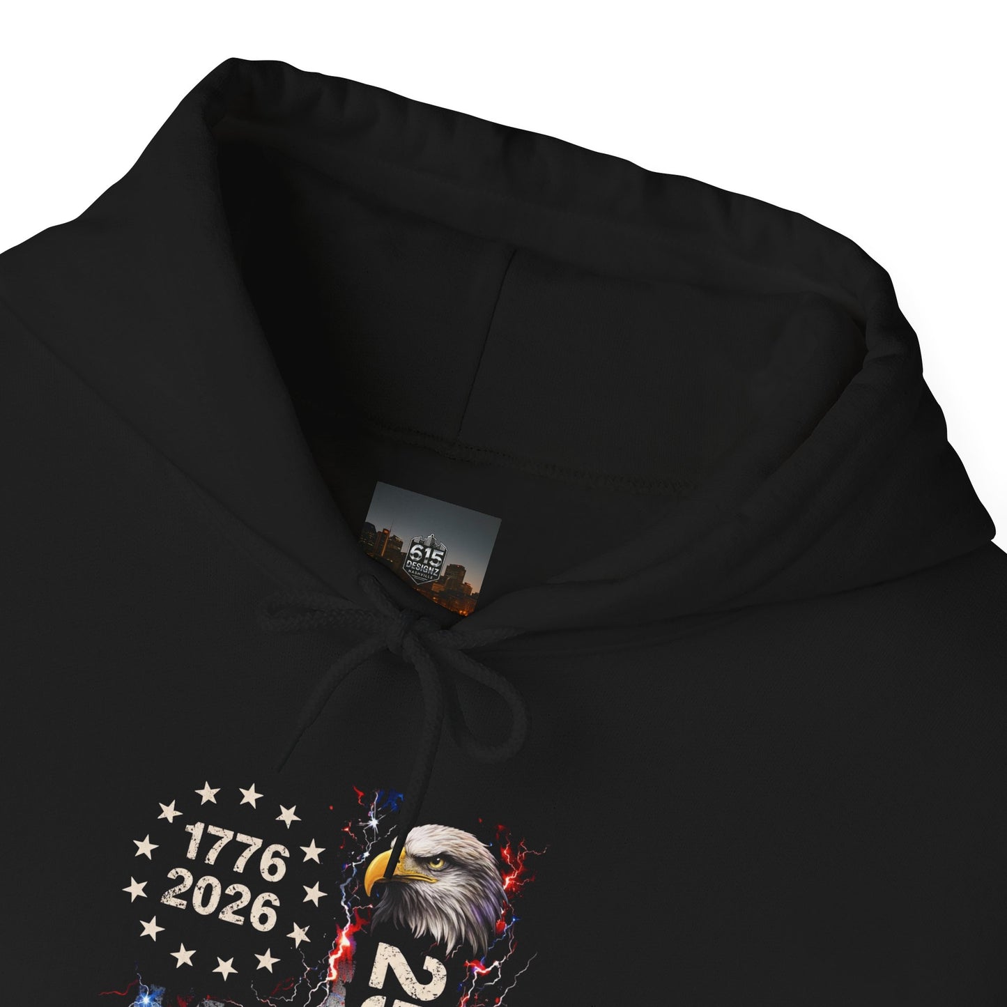 #250 1776-2026 250 Years USA Bicentennial Eagle Hoodie