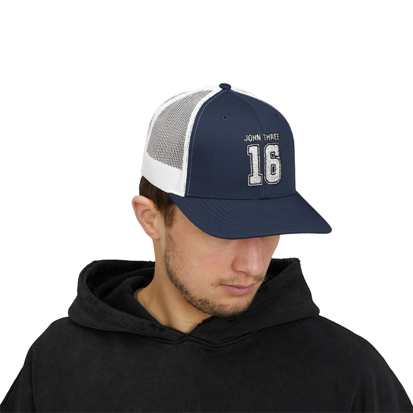 John Three 16 Vintage Varsity Trucker Cap
