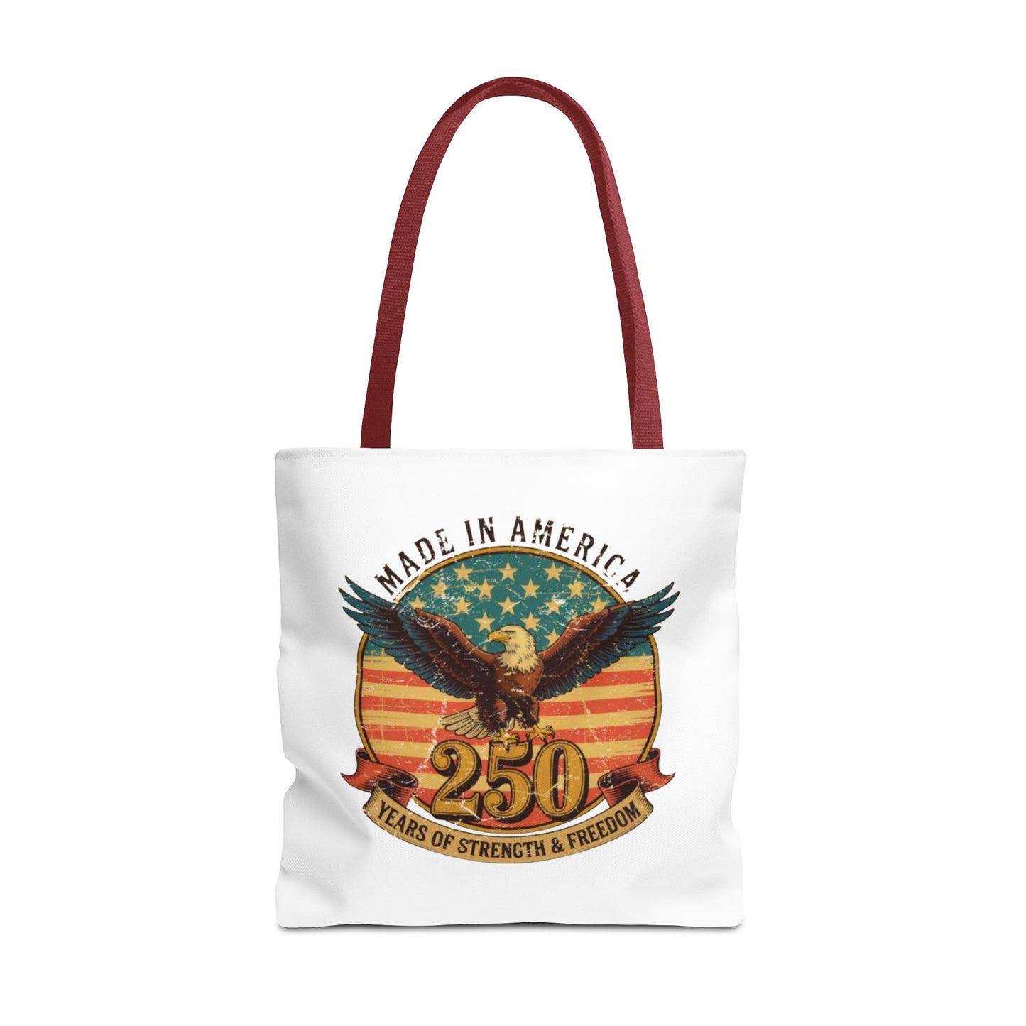 #250 Made in America Eagle 250th Anniversary Patriotic Tote Bag