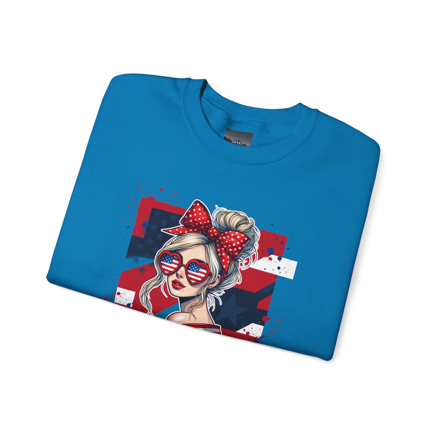 #250 All American Girl Patriotic Sweatshirt