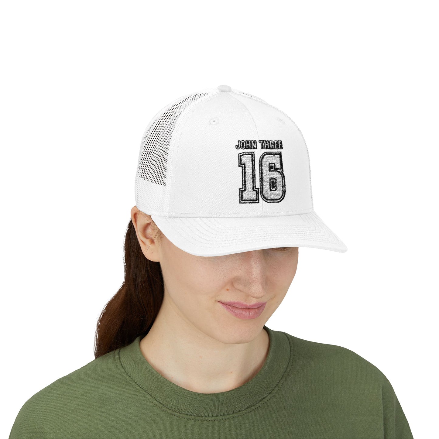 John Three 16 Vintage Varsity Trucker Cap