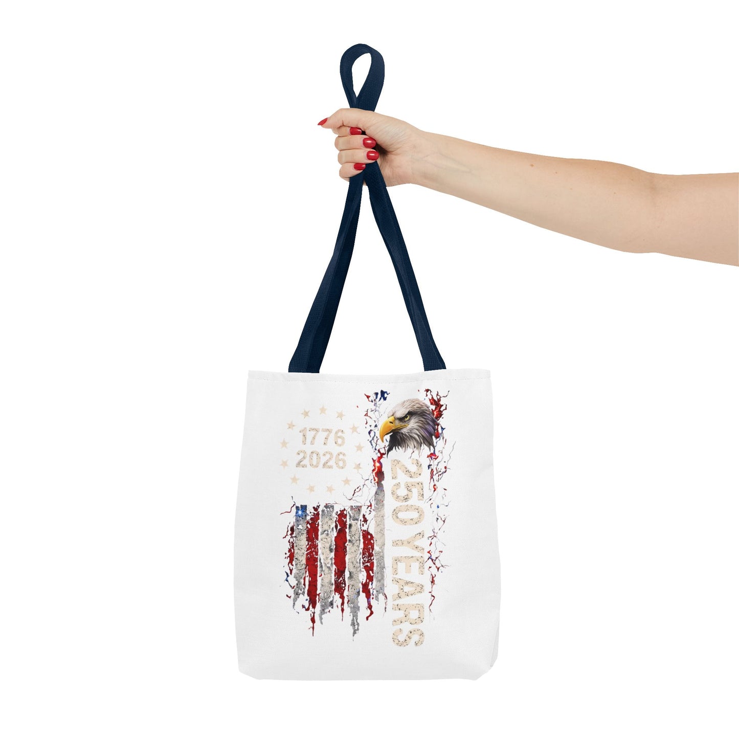 #250 1776-2026 250 Years USA Bicentennial Eagle Tote Bag