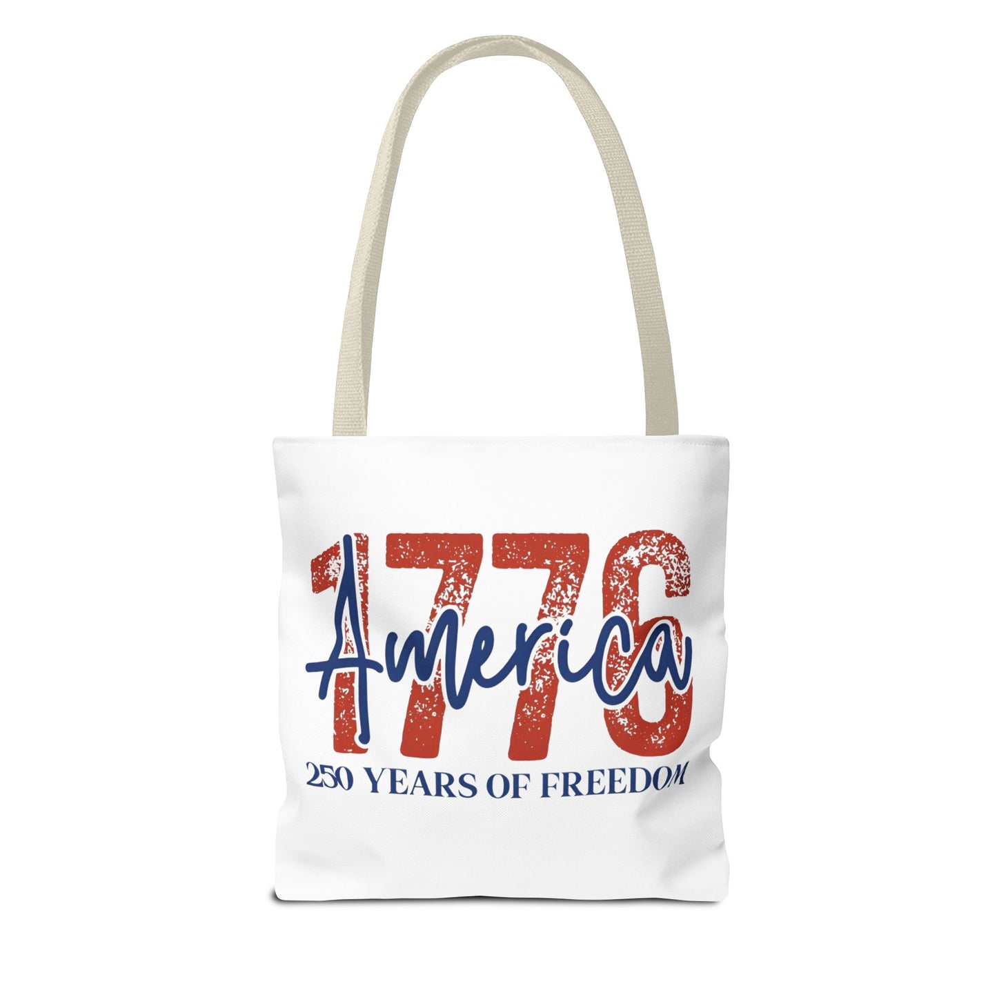 #250 1776 America: 250 Years of Freedom' Patriotic Independence Day Tote Bag