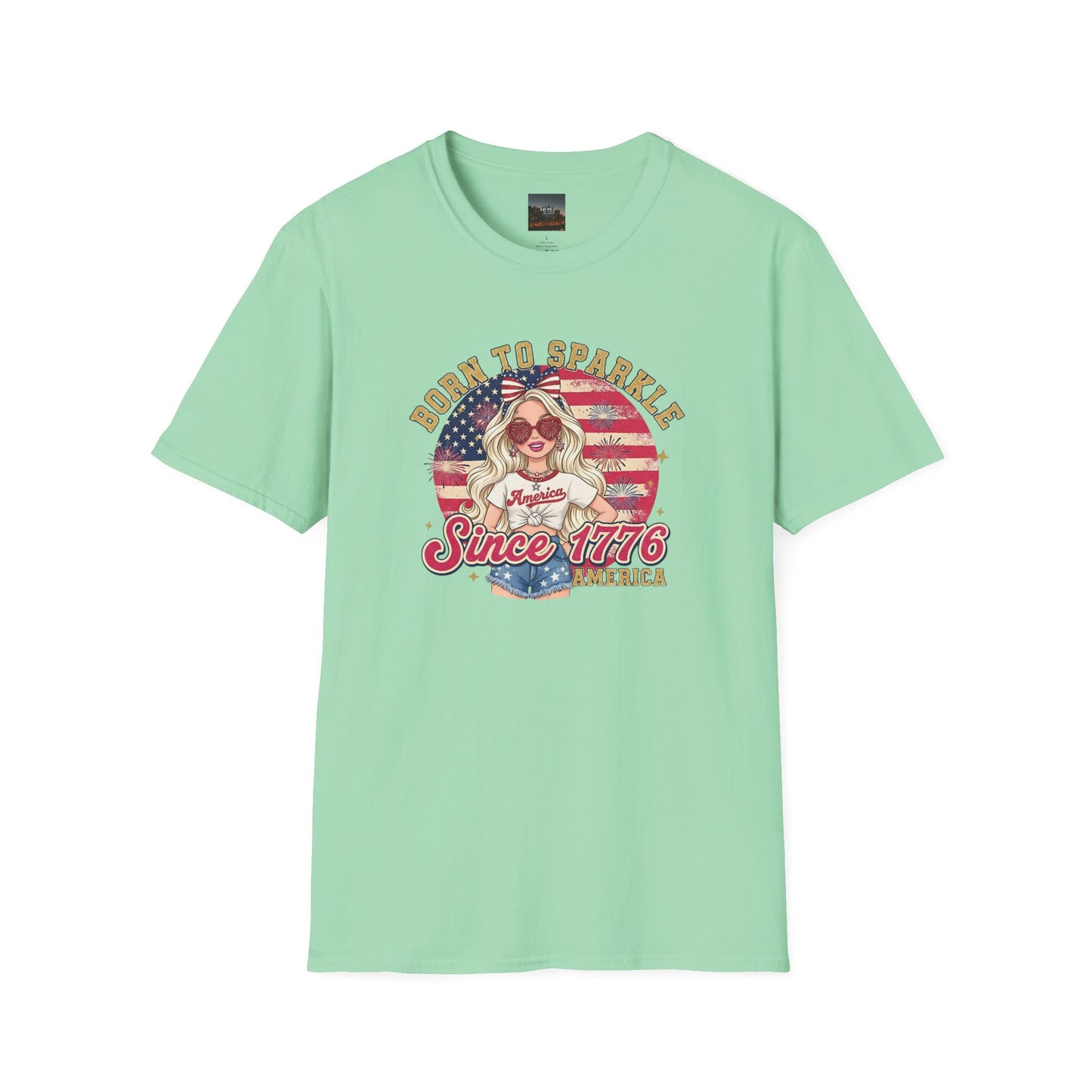 #250 "Born to Sparkle Since 1776" Patriotic T-Shirt